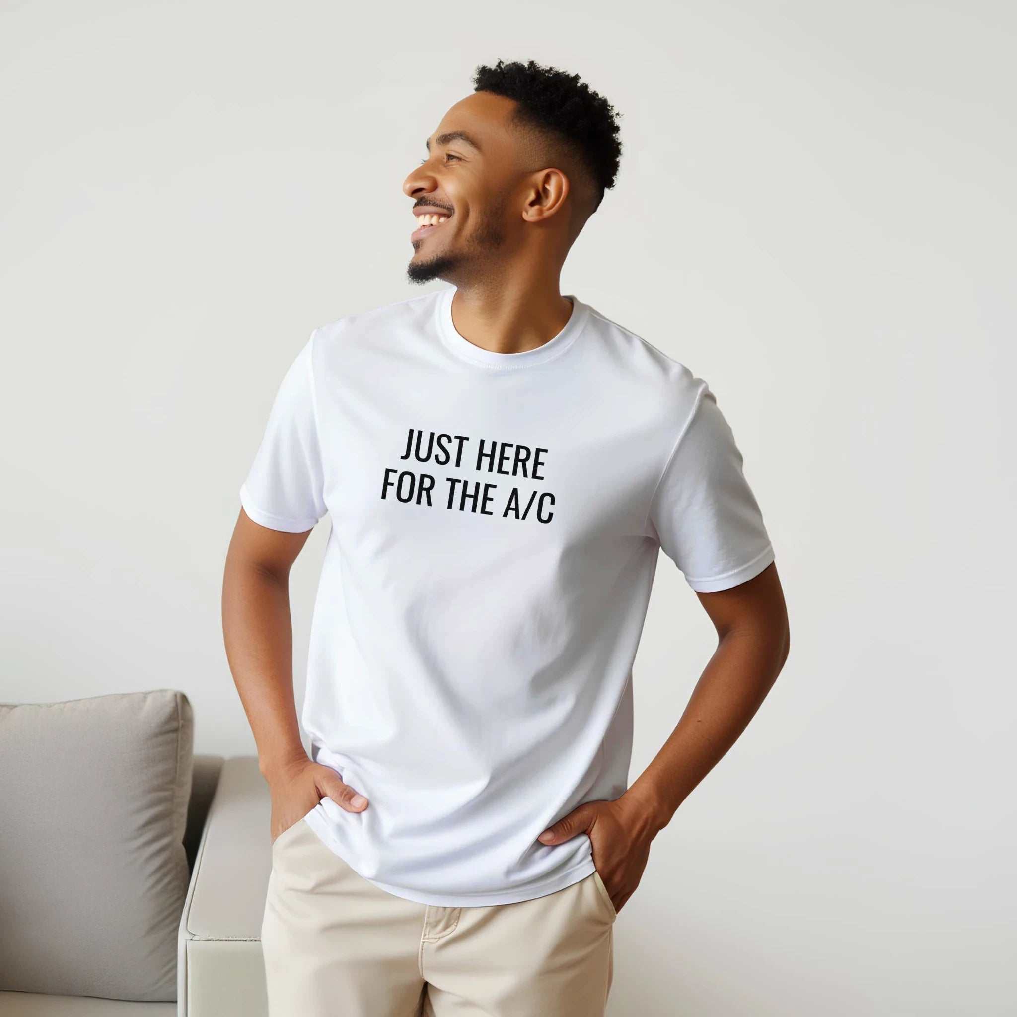 White Grey AC T-Shirt Front Image_5