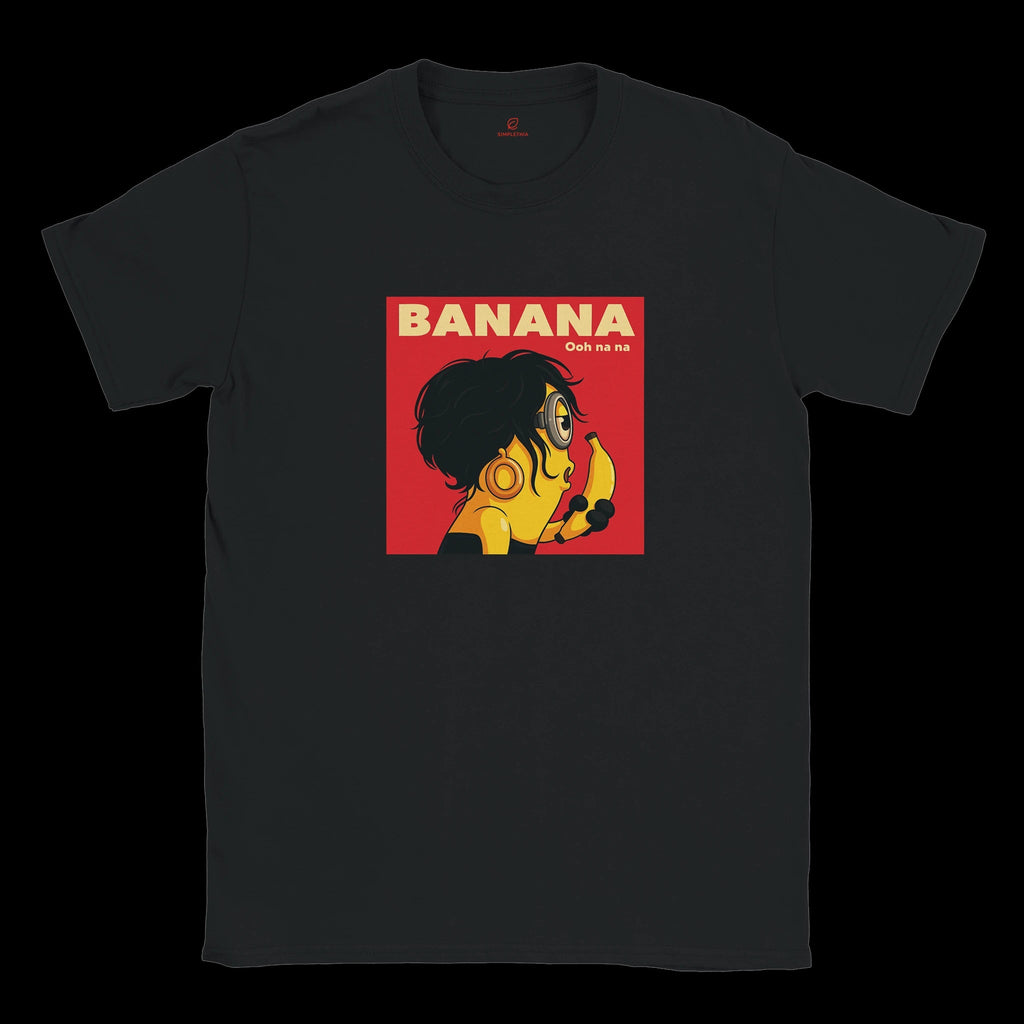 White Black Banana T-Shirt Front Image_3