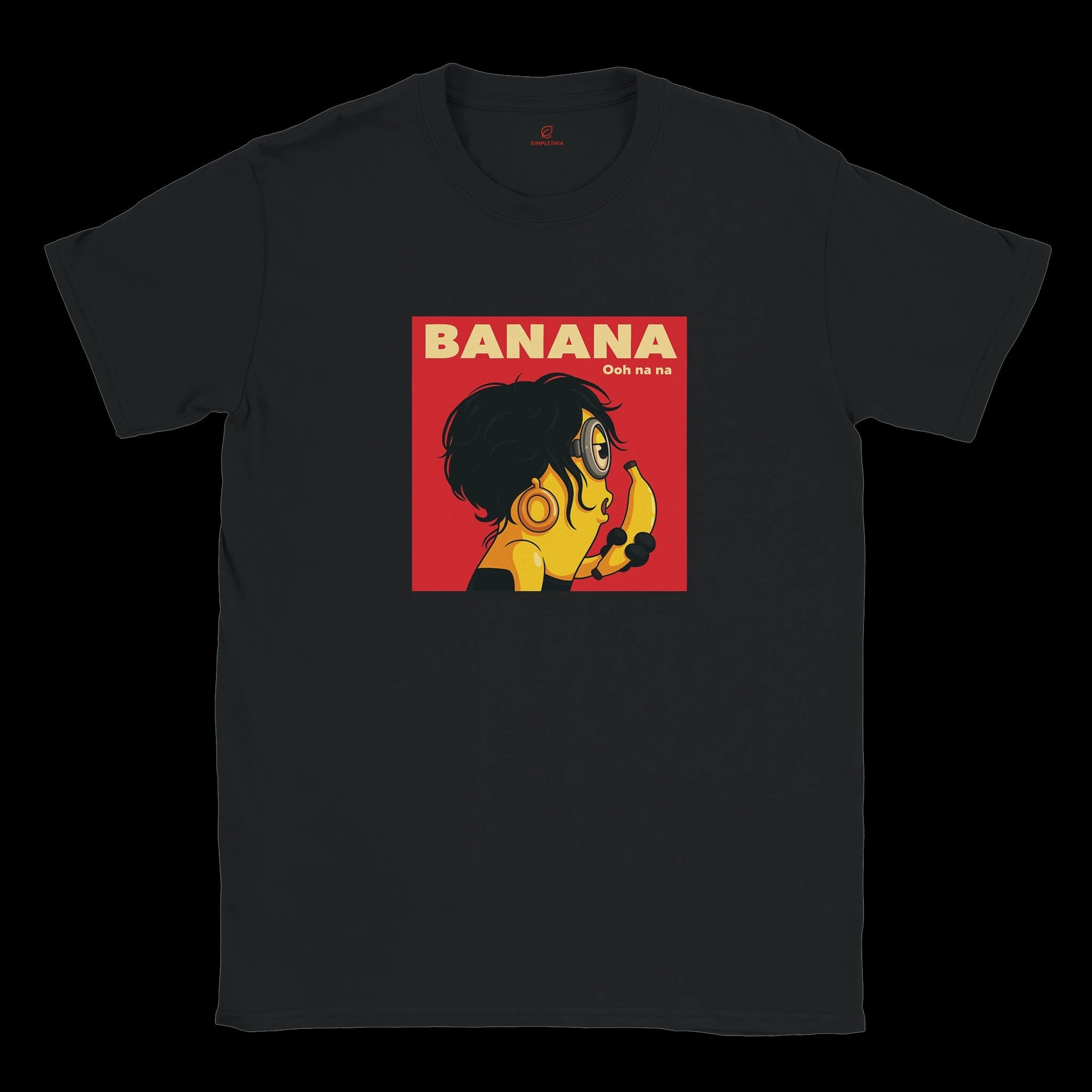 White Black Banana T-Shirt Front Image_3