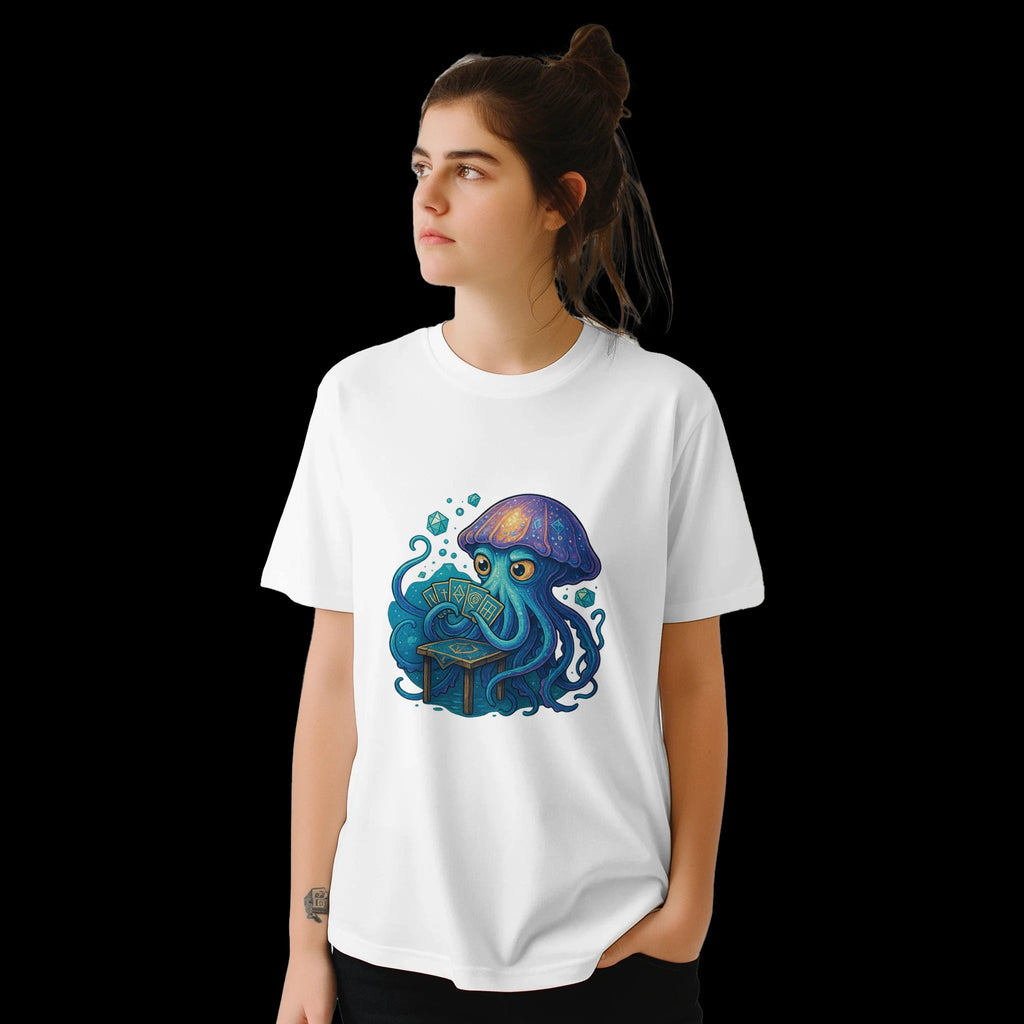 White Brainless Deck T-Shirt Front Image_5