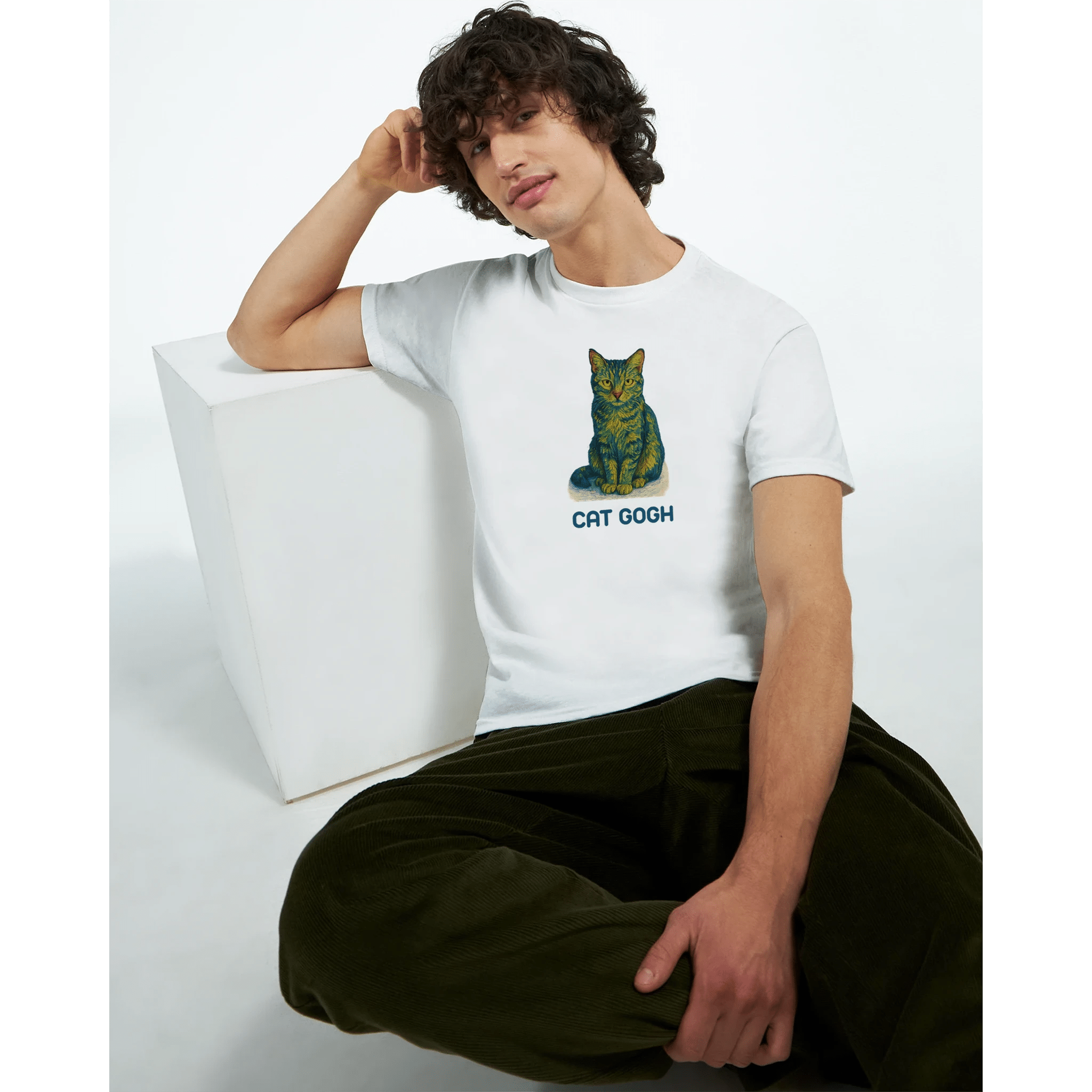 Cat Gogh T-Shirt Front Image_2