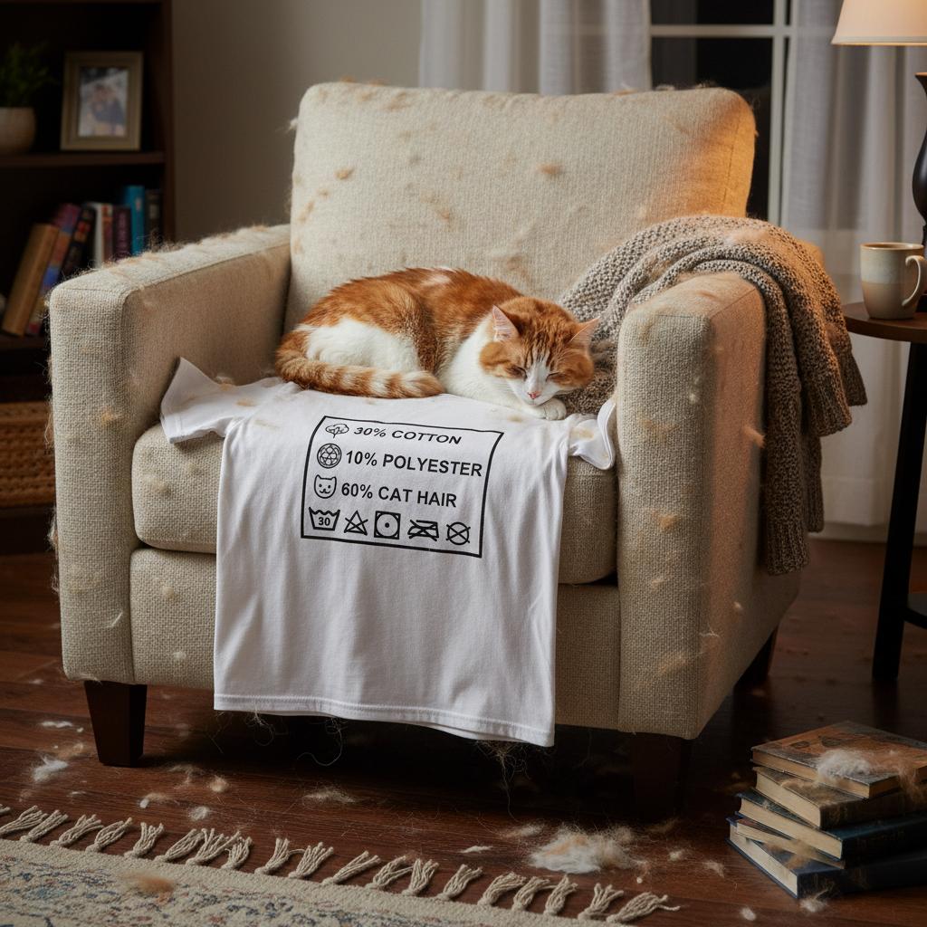 Cat Hairs T-Shirt - Simplethia - Cat Hairs T-Shirt