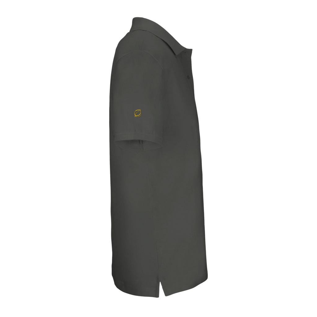 White Black Grey Cloud Polo Front Image_8