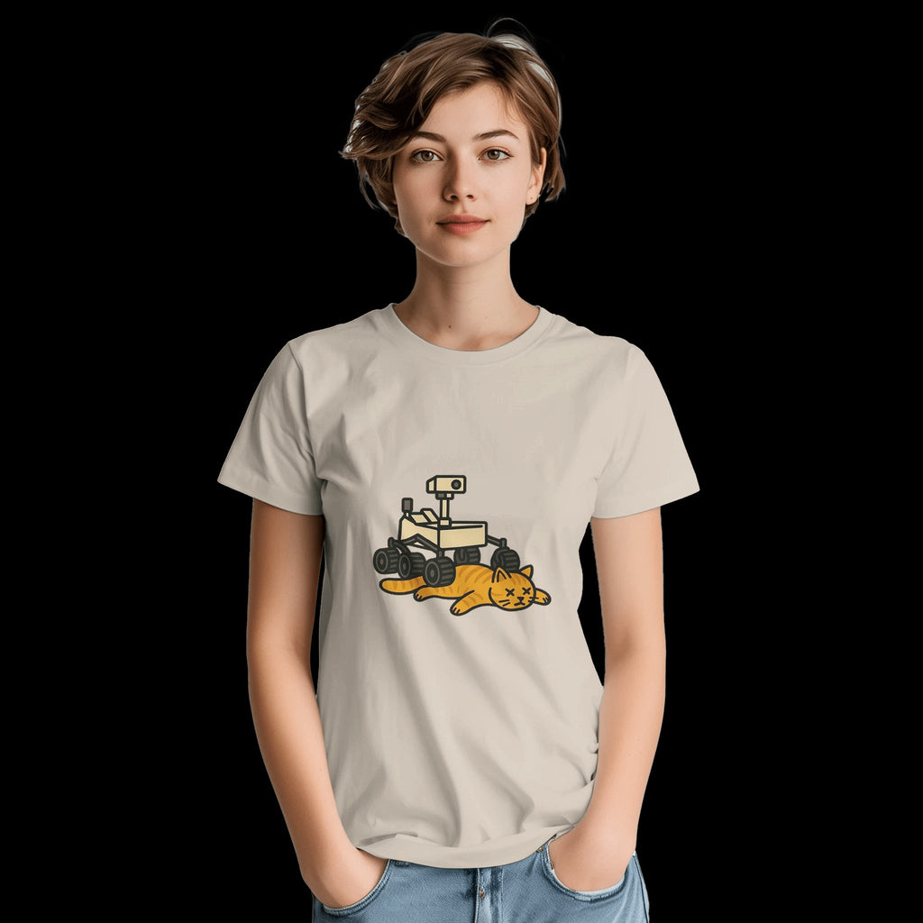 White Red Gold Black Grey Curiosity T-Shirt Front Image_14