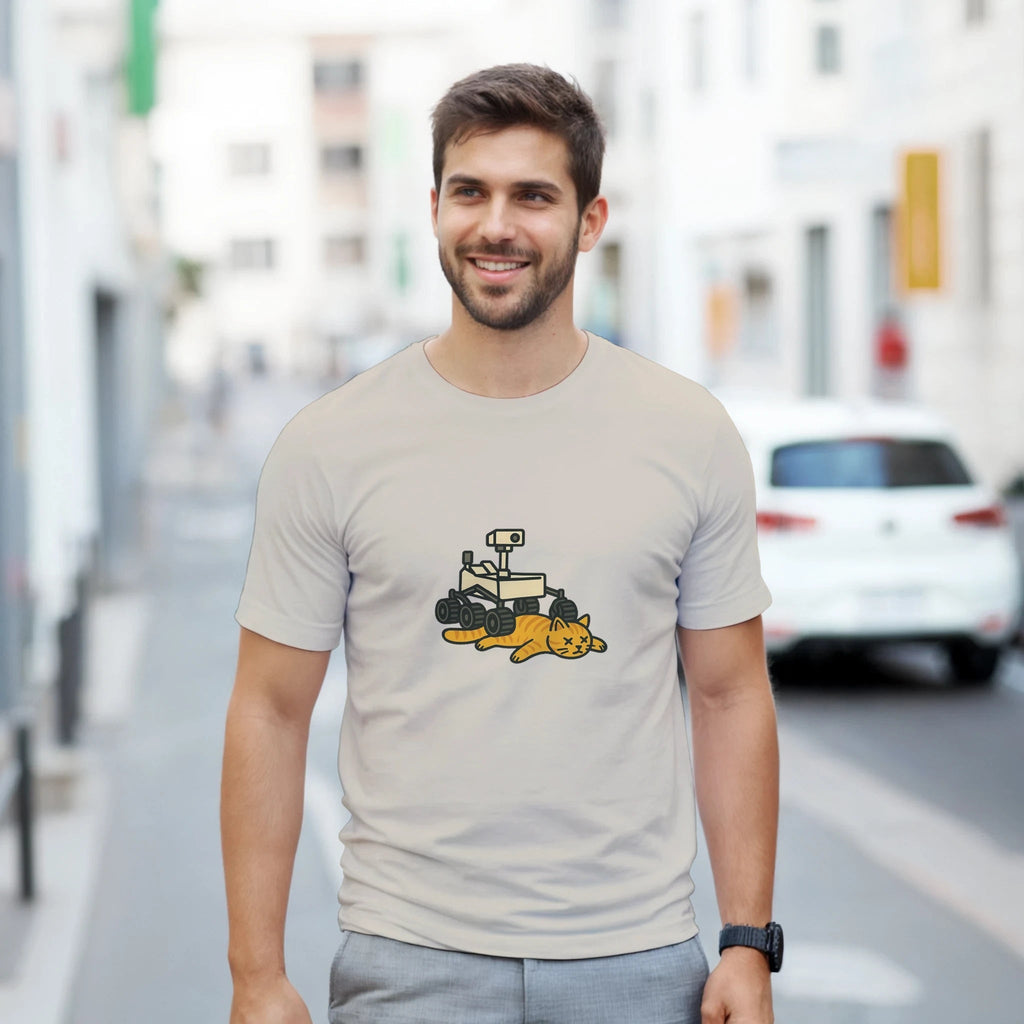 White Red Gold Black Grey Curiosity T-Shirt Front Image_18