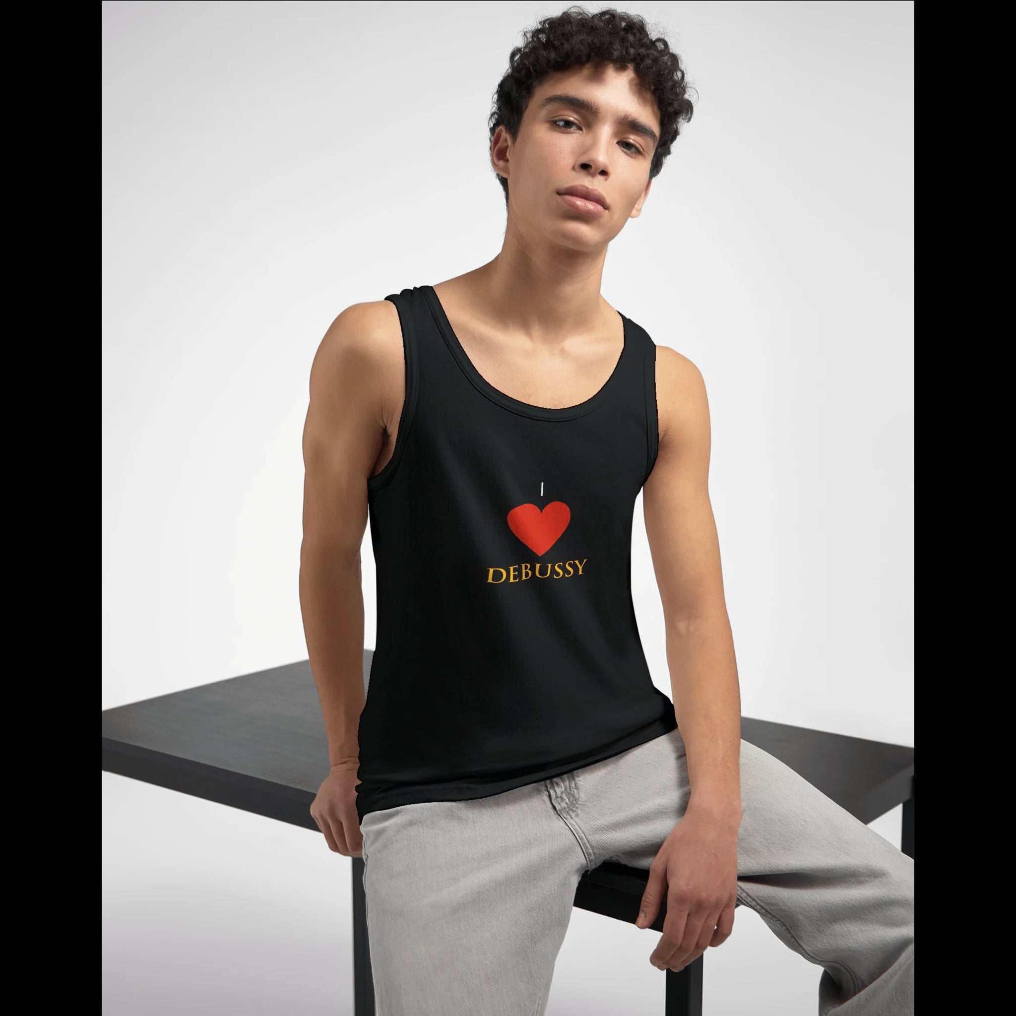 Tan Debussy Tank Top Front Image_4