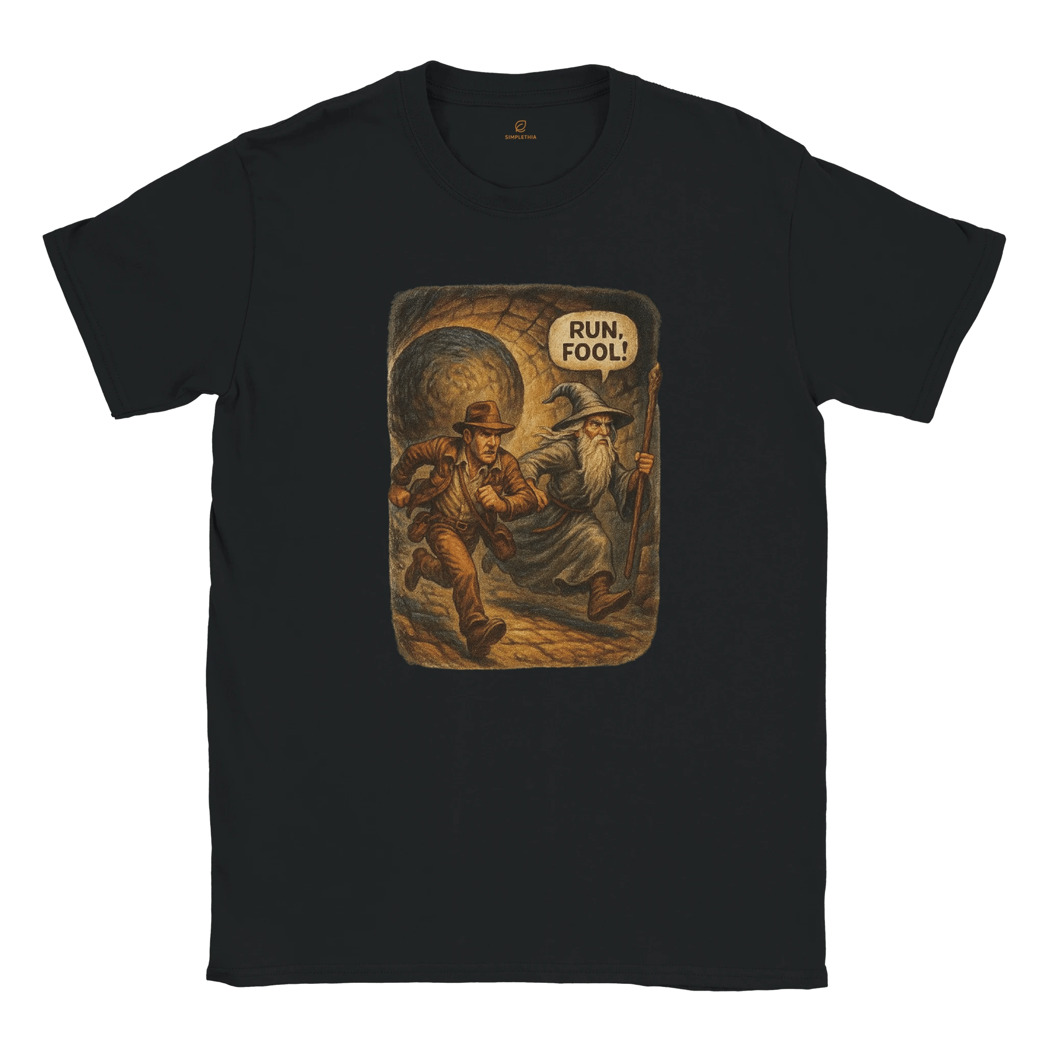 White Black Fool Ball T-Shirt Front Image_6