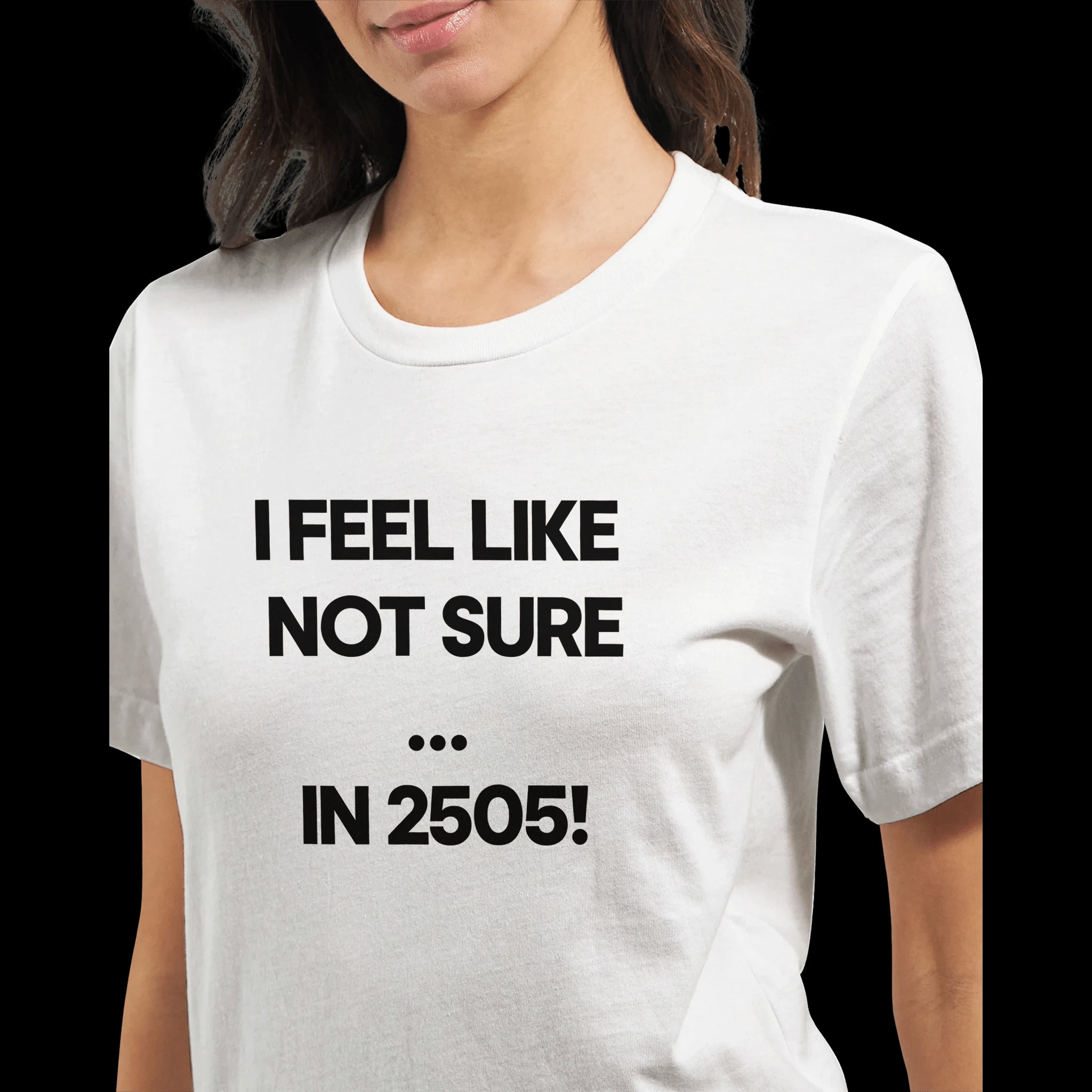 Orange White Futuristic 2505 T-shirt Front Image_2