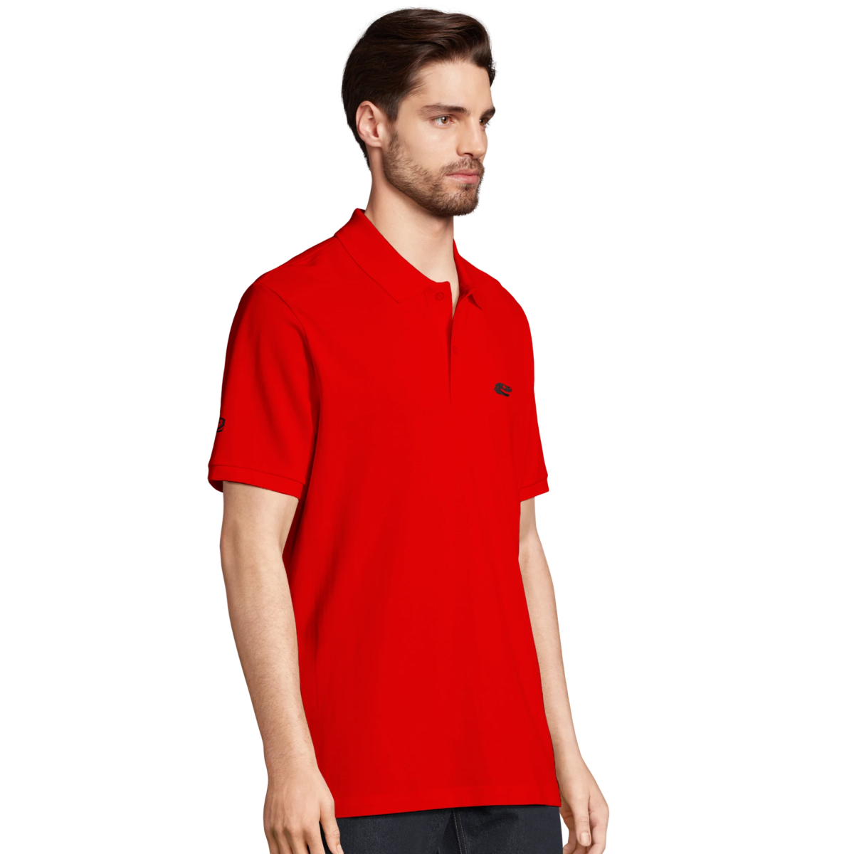 White Red Green Grey Jurassic Polo Front Image_5