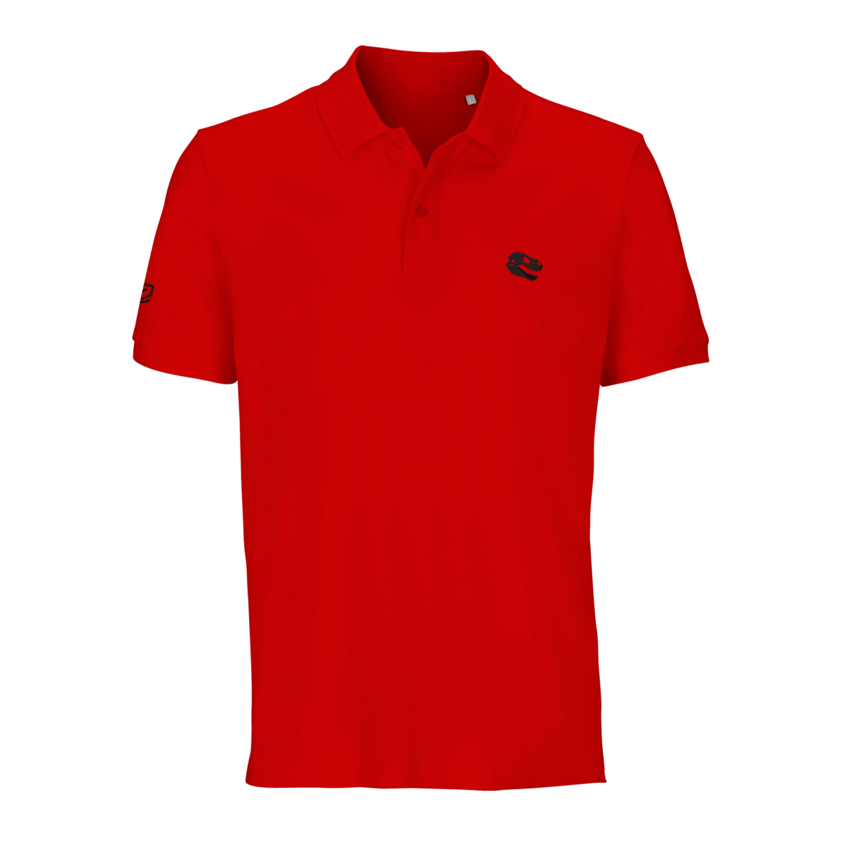 White Red Green Grey Jurassic Polo Front Image_1