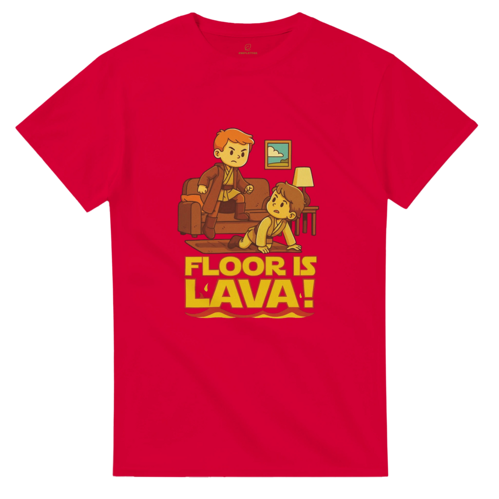 Orange Navy White Red Gold Black Maroon Lava T-Shirt Front Image_15