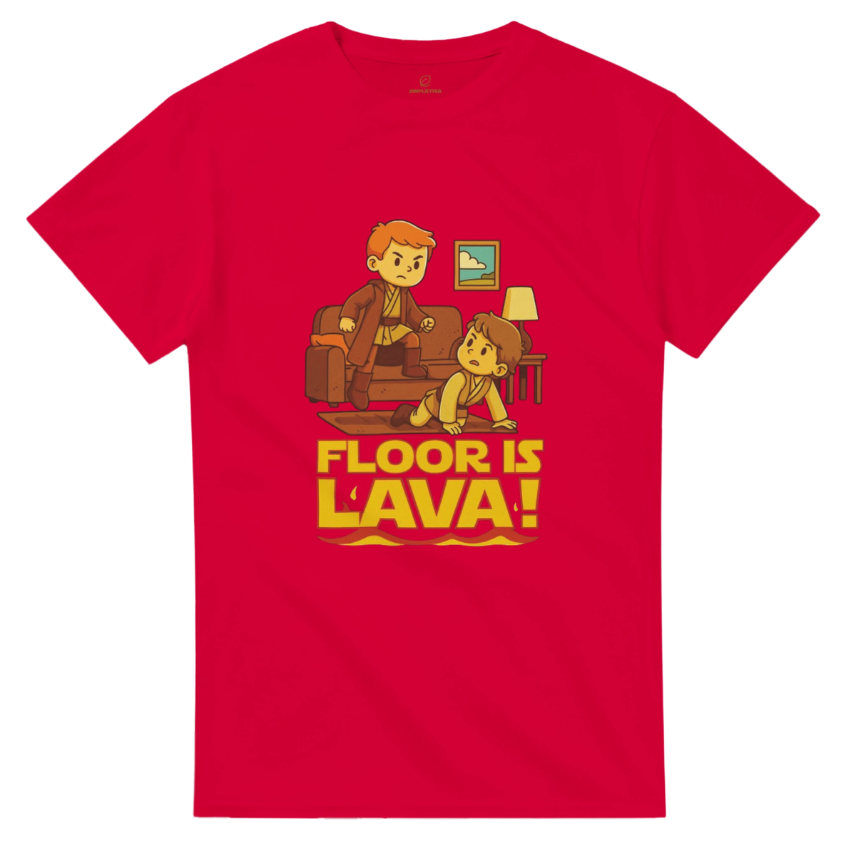 Orange Navy White Red Gold Black Maroon Lava T-Shirt Front Image_15