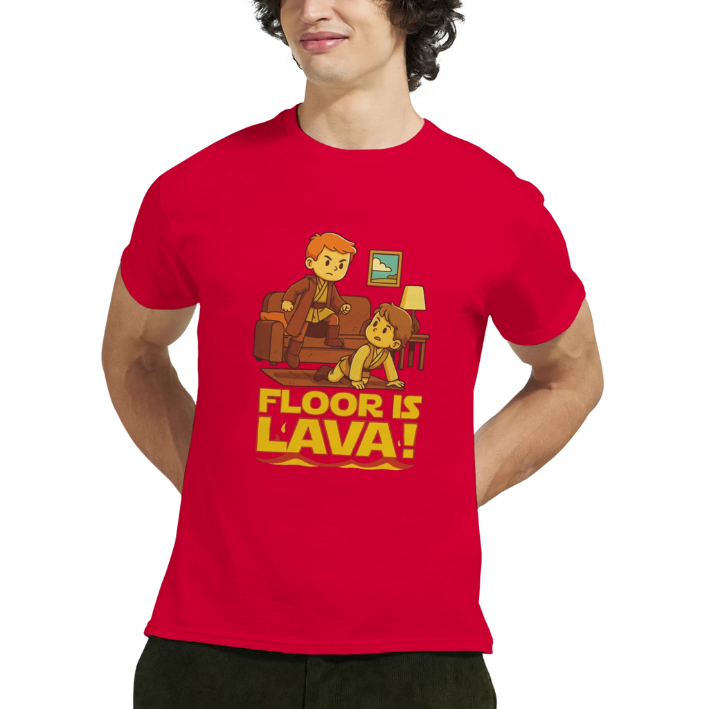 Orange Navy White Red Gold Black Maroon Lava T-Shirt Front Image_11