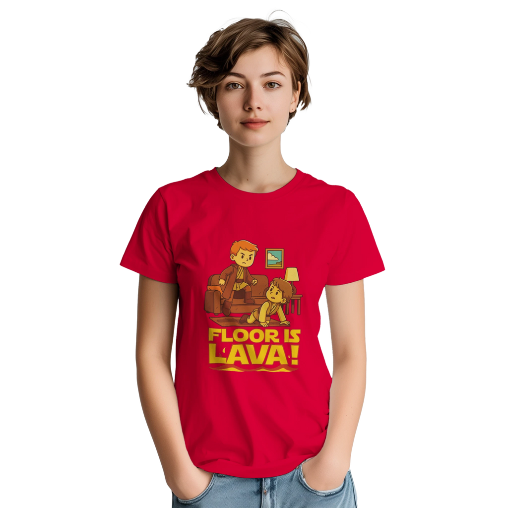 Orange Navy White Red Gold Black Maroon Lava T-Shirt Front Image_17