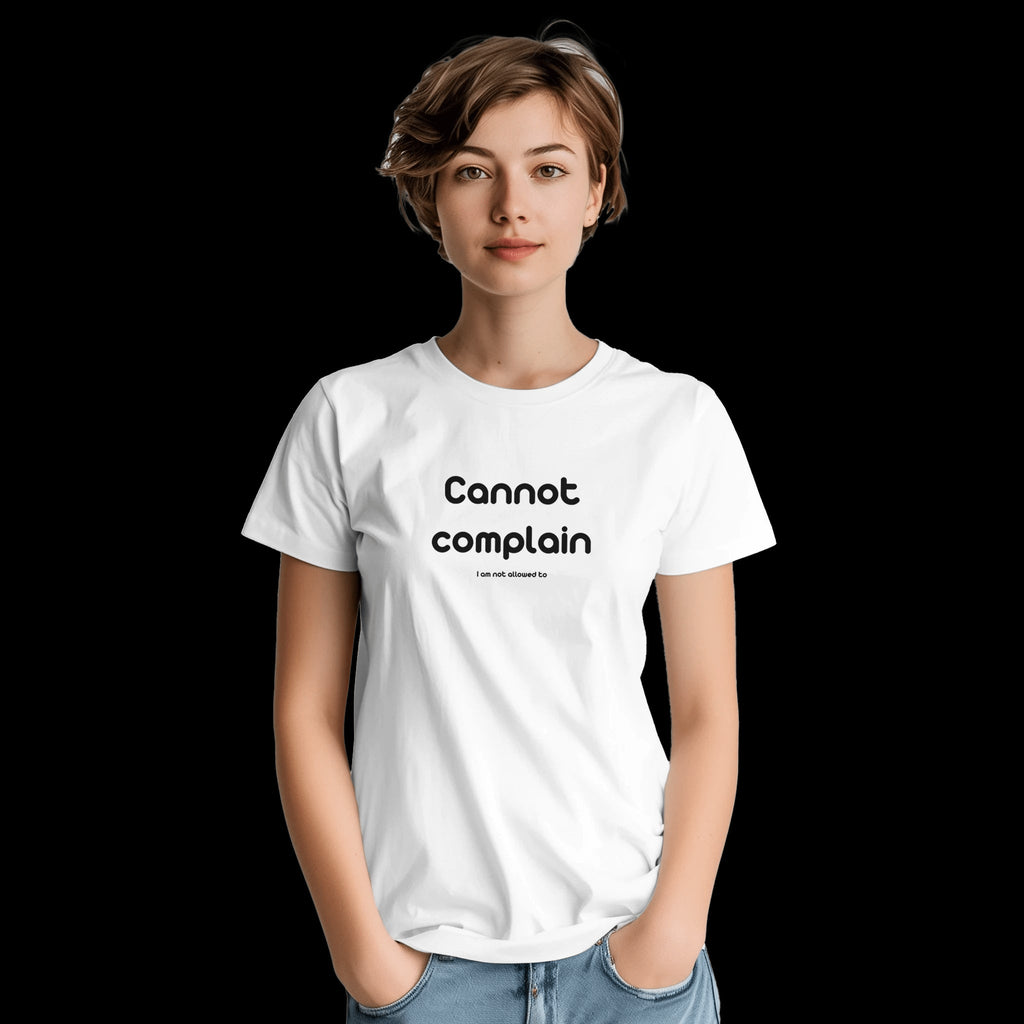 White Pink Blue Not Allowed T-Shirt Front Image_7