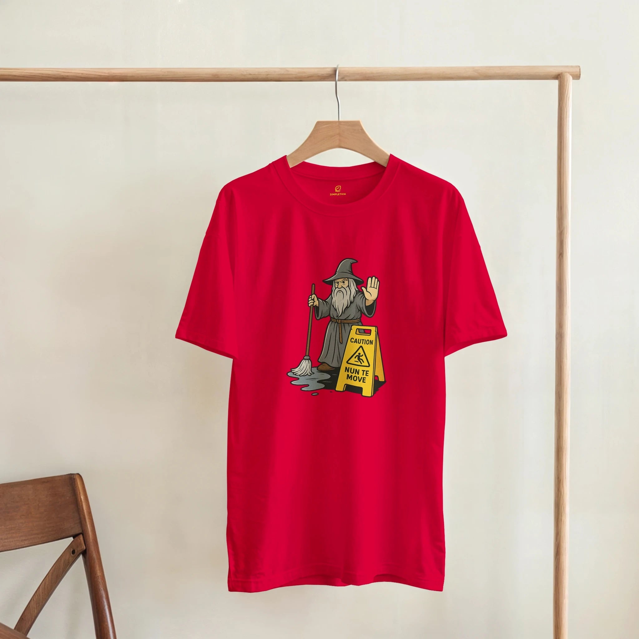 Navy White Red Green Black Grey NunTeMove T-Shirt Front Image_2