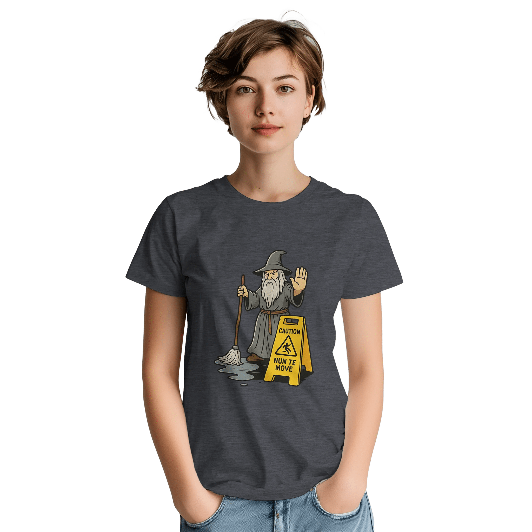 Navy White Red Green Black Grey NunTeMove T-Shirt Front Image_9