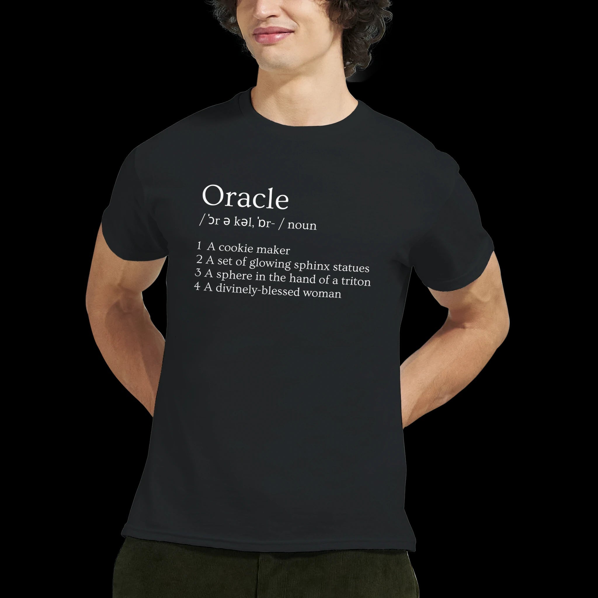 Black Oracle T-shirt Front Image_3