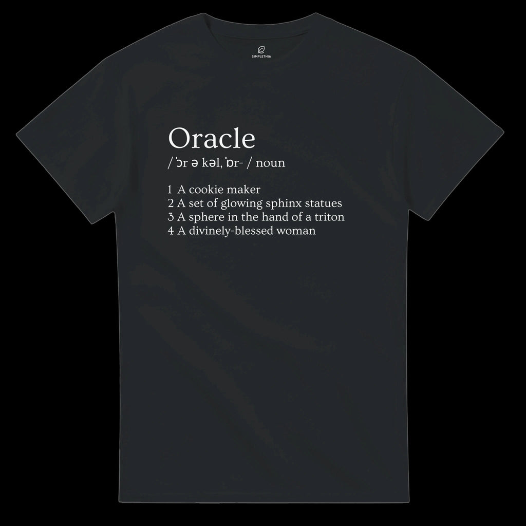 Black Oracle T-shirt Front Image_4