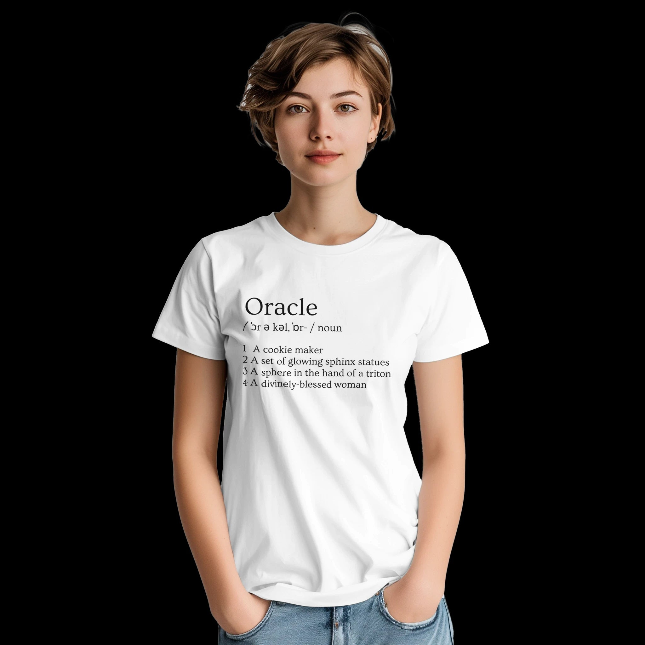 White Oracle T-shirt Front Image_2