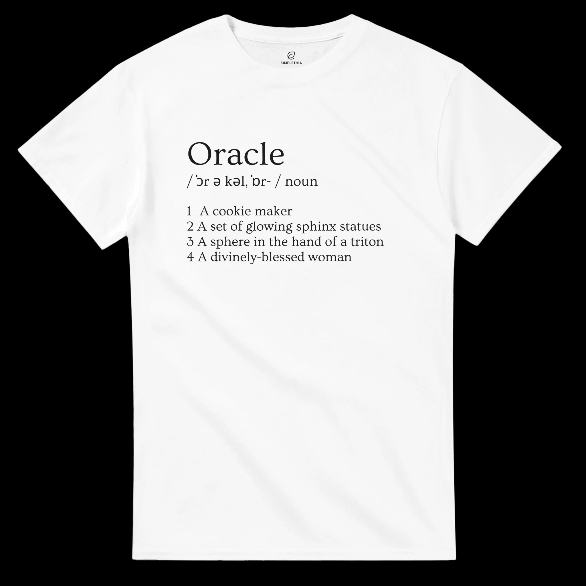 White Oracle T-shirt Front Image_3