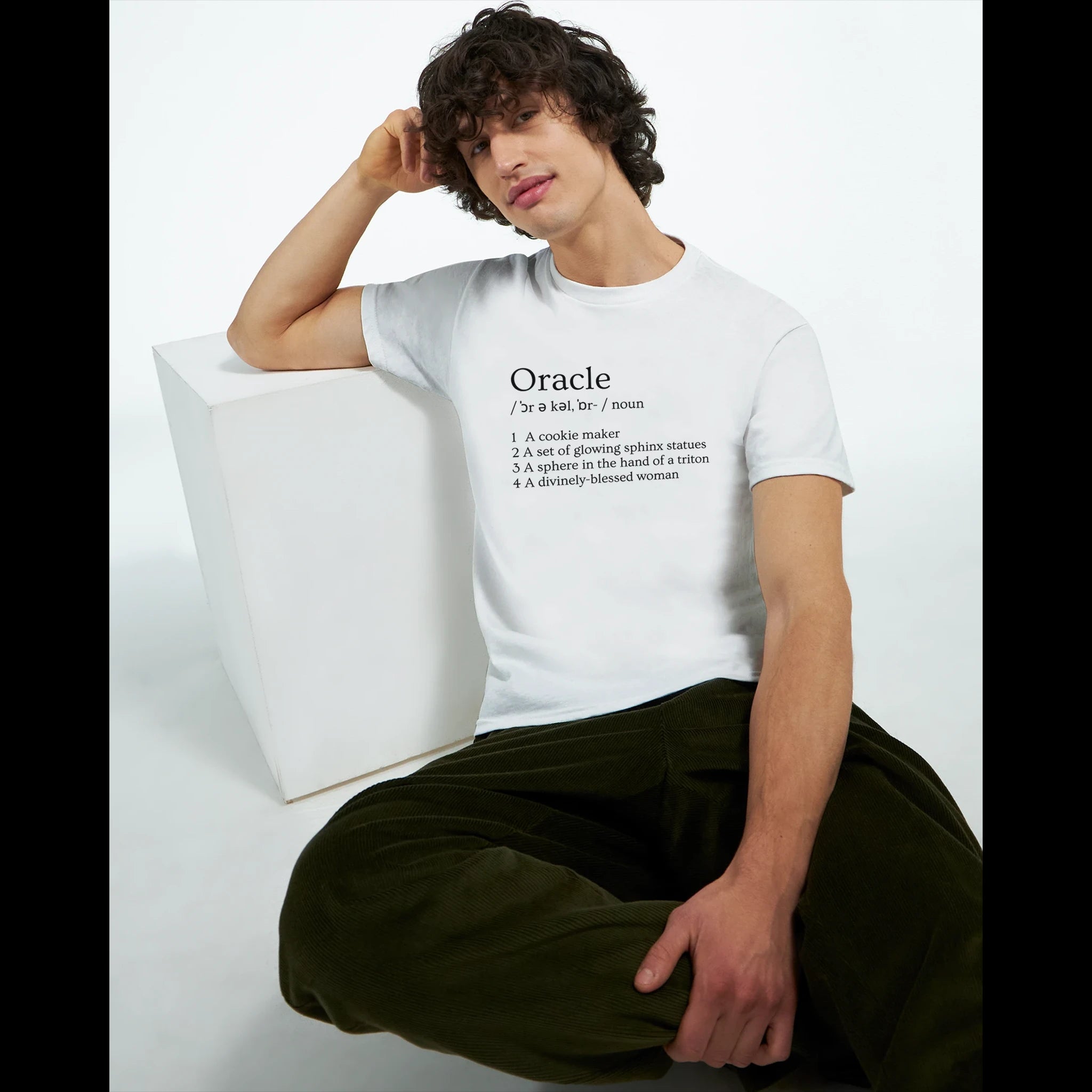 White Oracle T-shirt Front Image_1