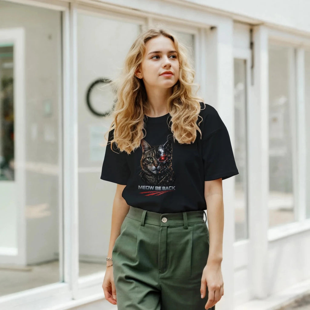 Purrminator T-Shirt – Your Wild Cat Companion - Simplethia - Purrminator T-Shirt – Your Wild Cat Companion
