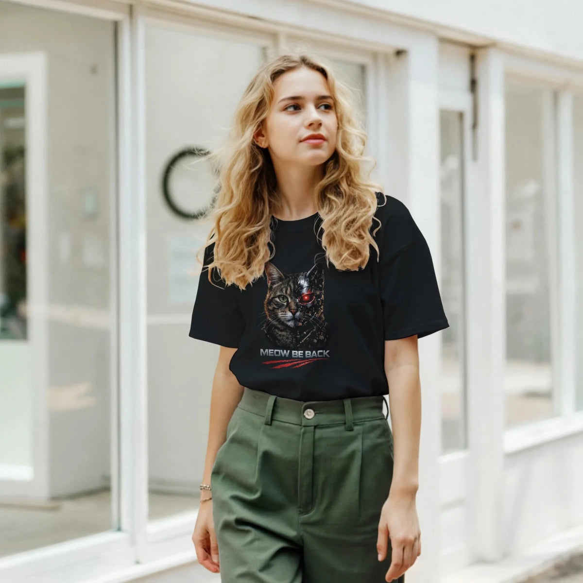 Purrminator T-Shirt – Your Wild Cat Companion - Simplethia - Purrminator T-Shirt – Your Wild Cat Companion