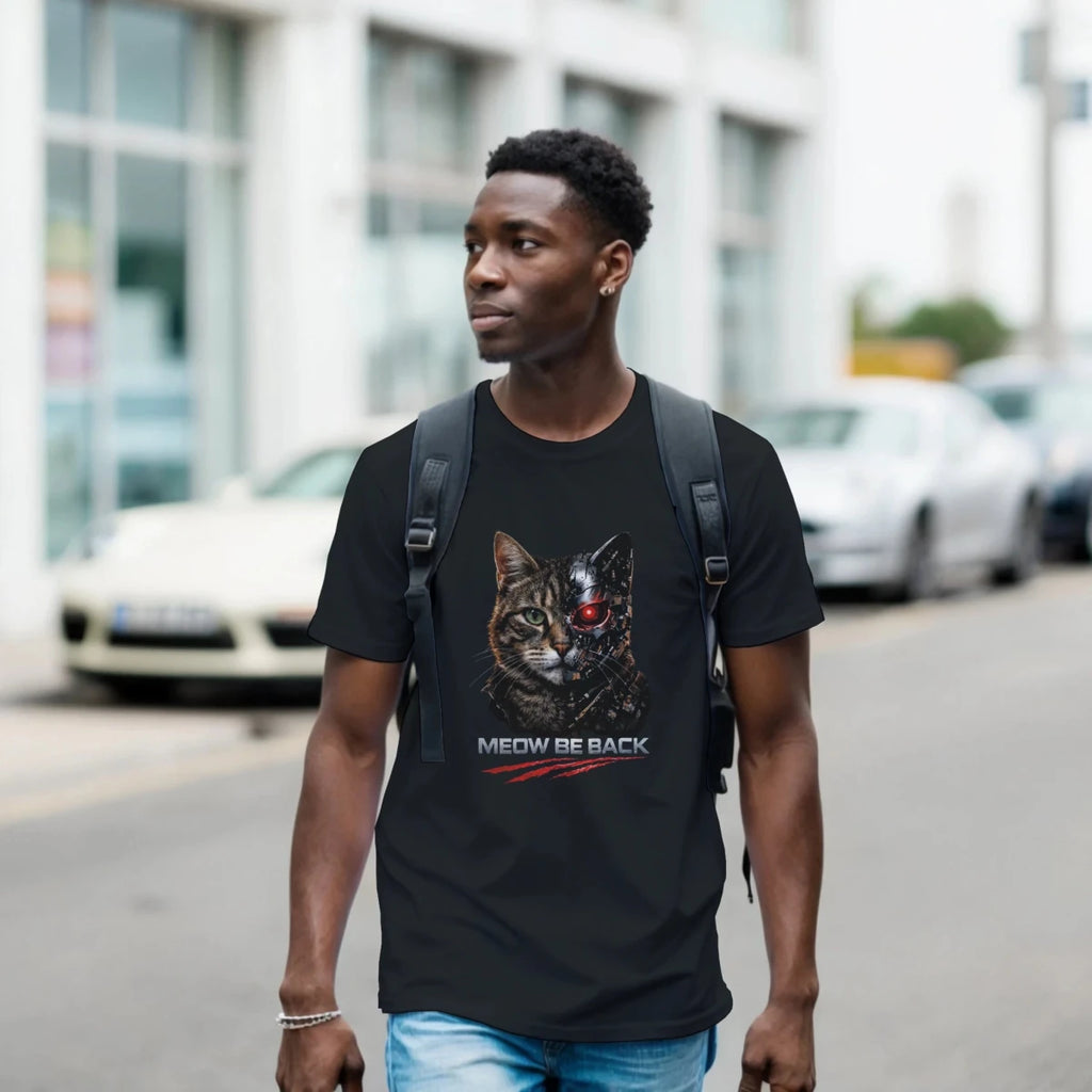 Purrminator T-Shirt – Your Wild Cat Companion - Simplethia - Purrminator T-Shirt – Your Wild Cat Companion