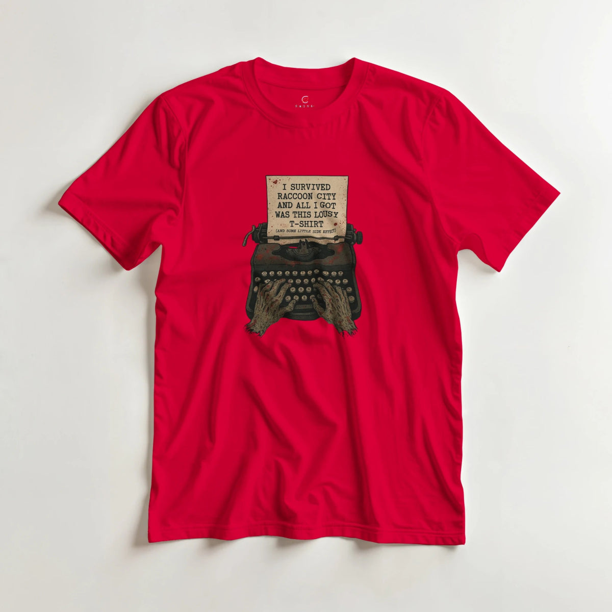 Black Red White Savepoint T-Shirt Front Image_3