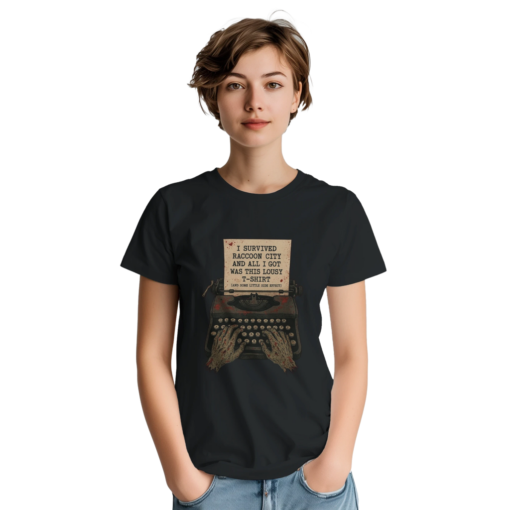 Black Red White Savepoint T-Shirt Front Image_10