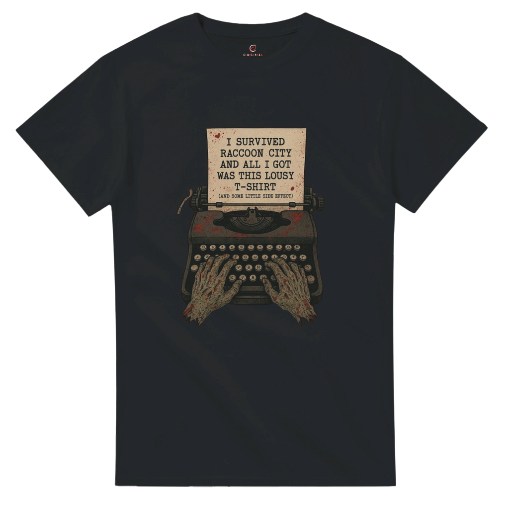 Black Red White Savepoint T-Shirt Front Image_4