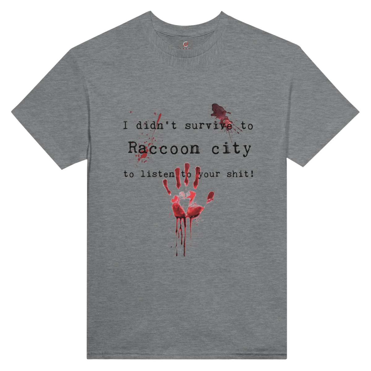 White Grey Survivor T-Shirt Front Image_10