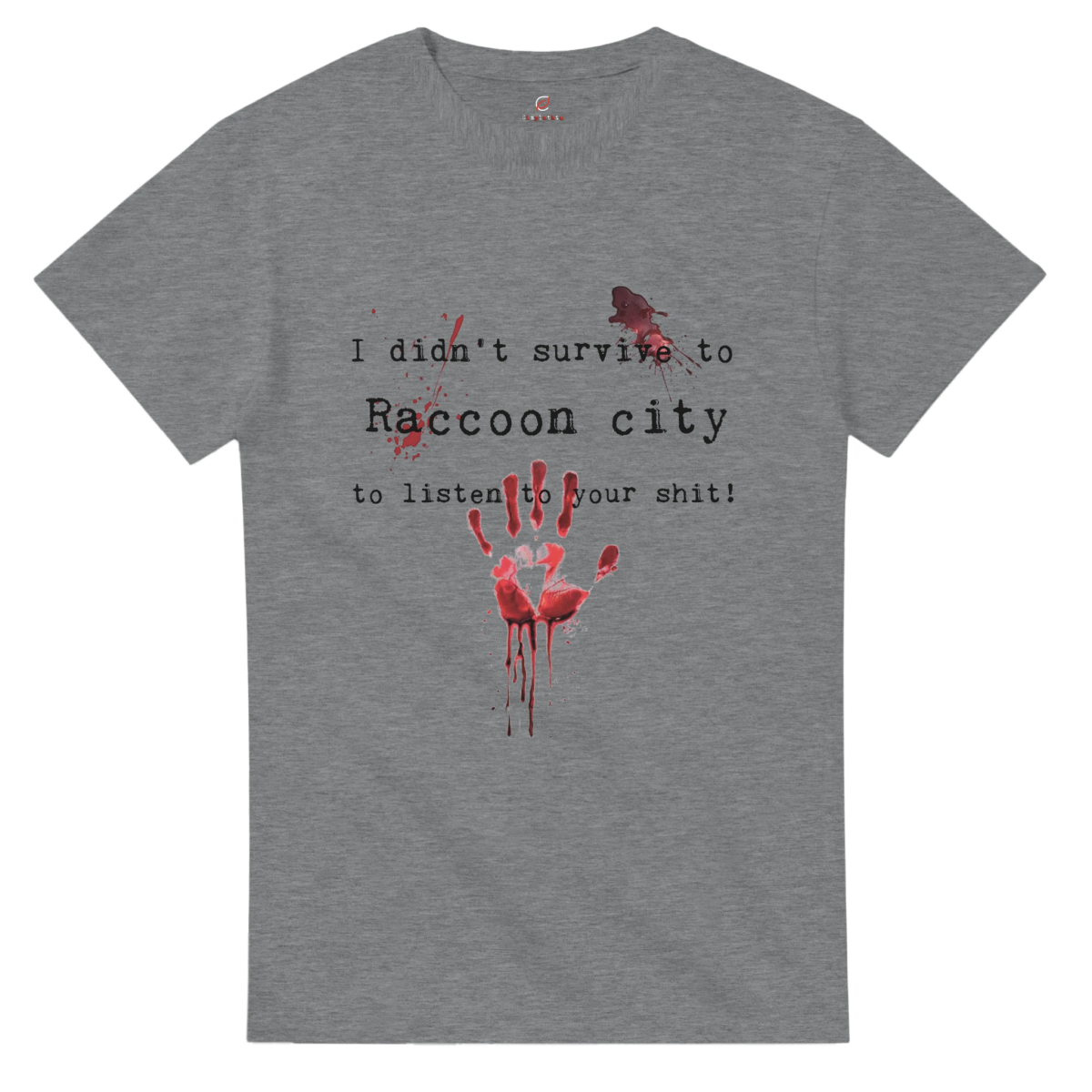 White Grey Survivor T-Shirt Front Image_9