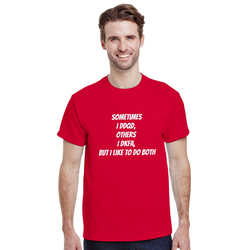 Red Black The Cheating T-Shirt Front Image_2