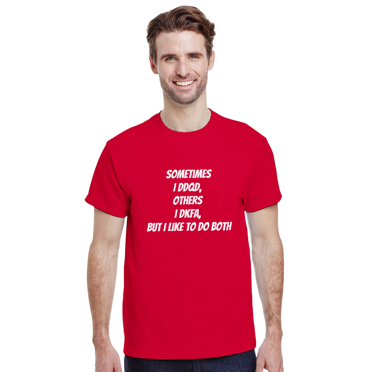 Red Black The Cheating T-Shirt Front Image_2