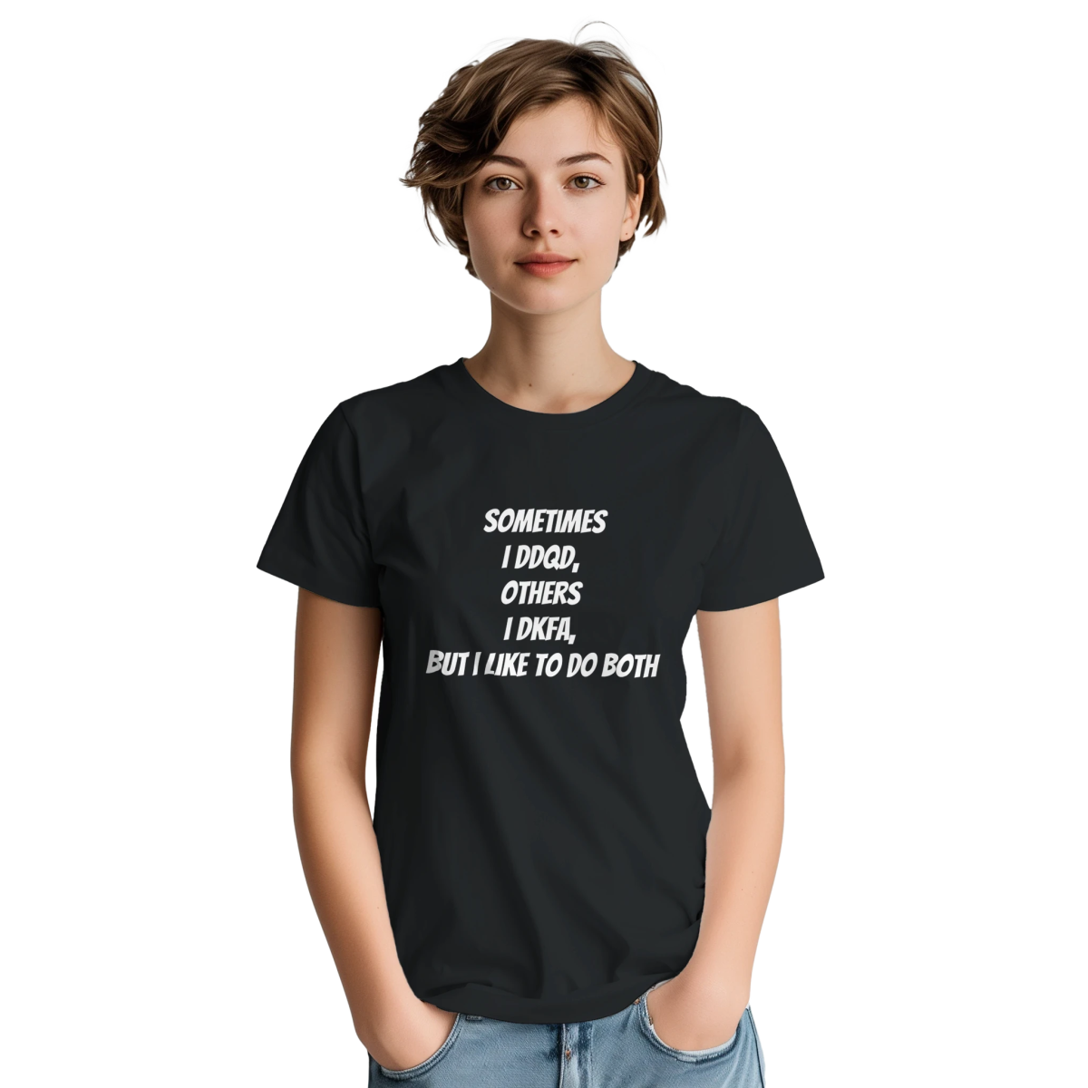 Red Black The Cheating T-Shirt Front Image_3