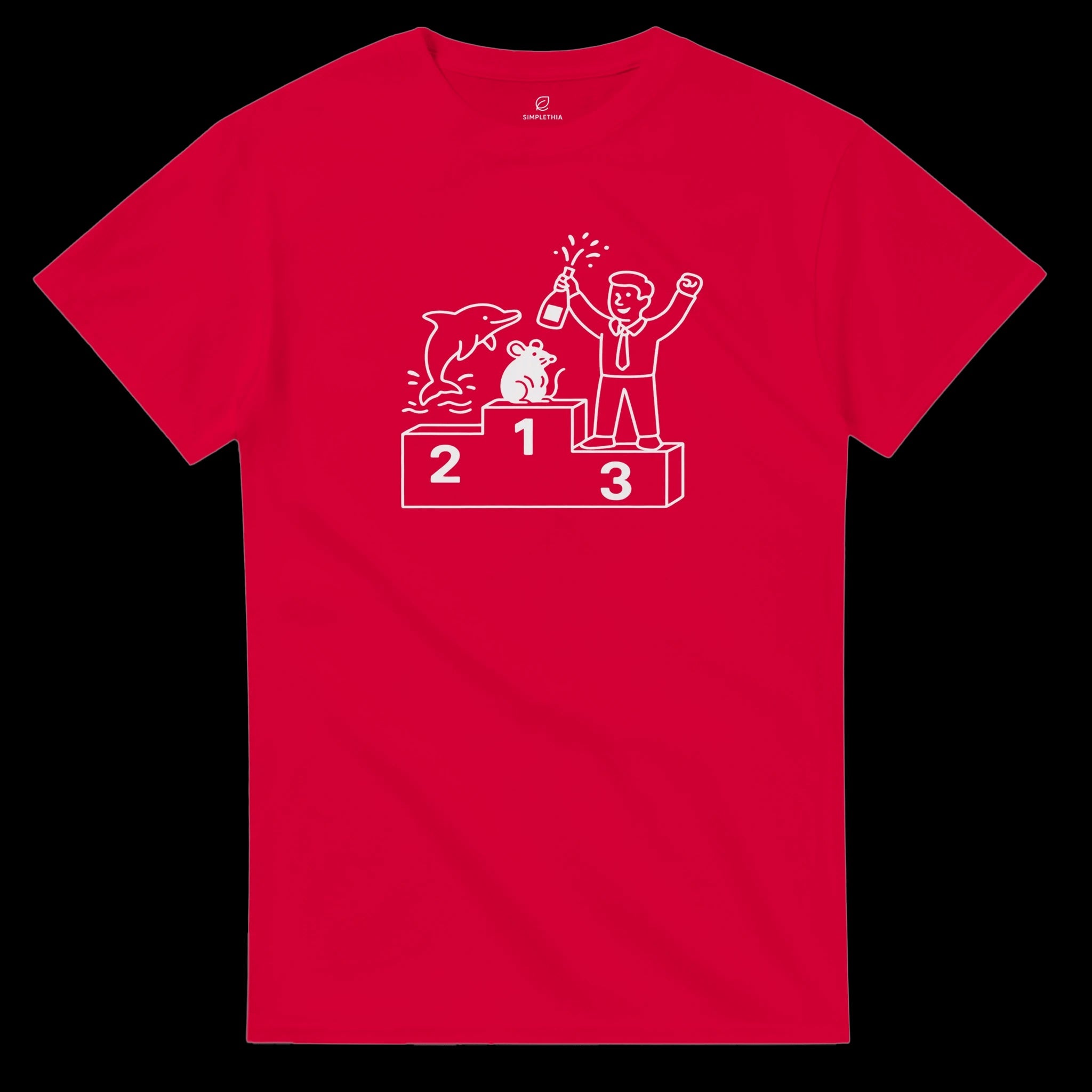 Navy Red Black The Podium T-shirt Front Image_4