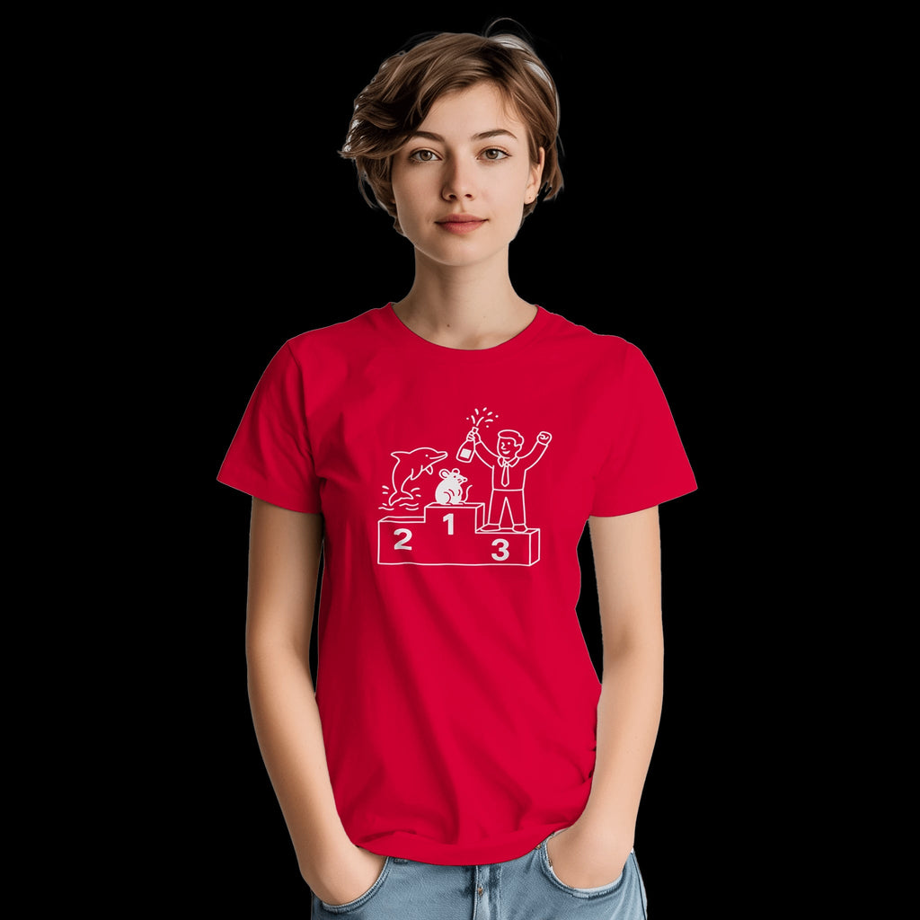 Navy Red Black The Podium T-shirt Front Image_5