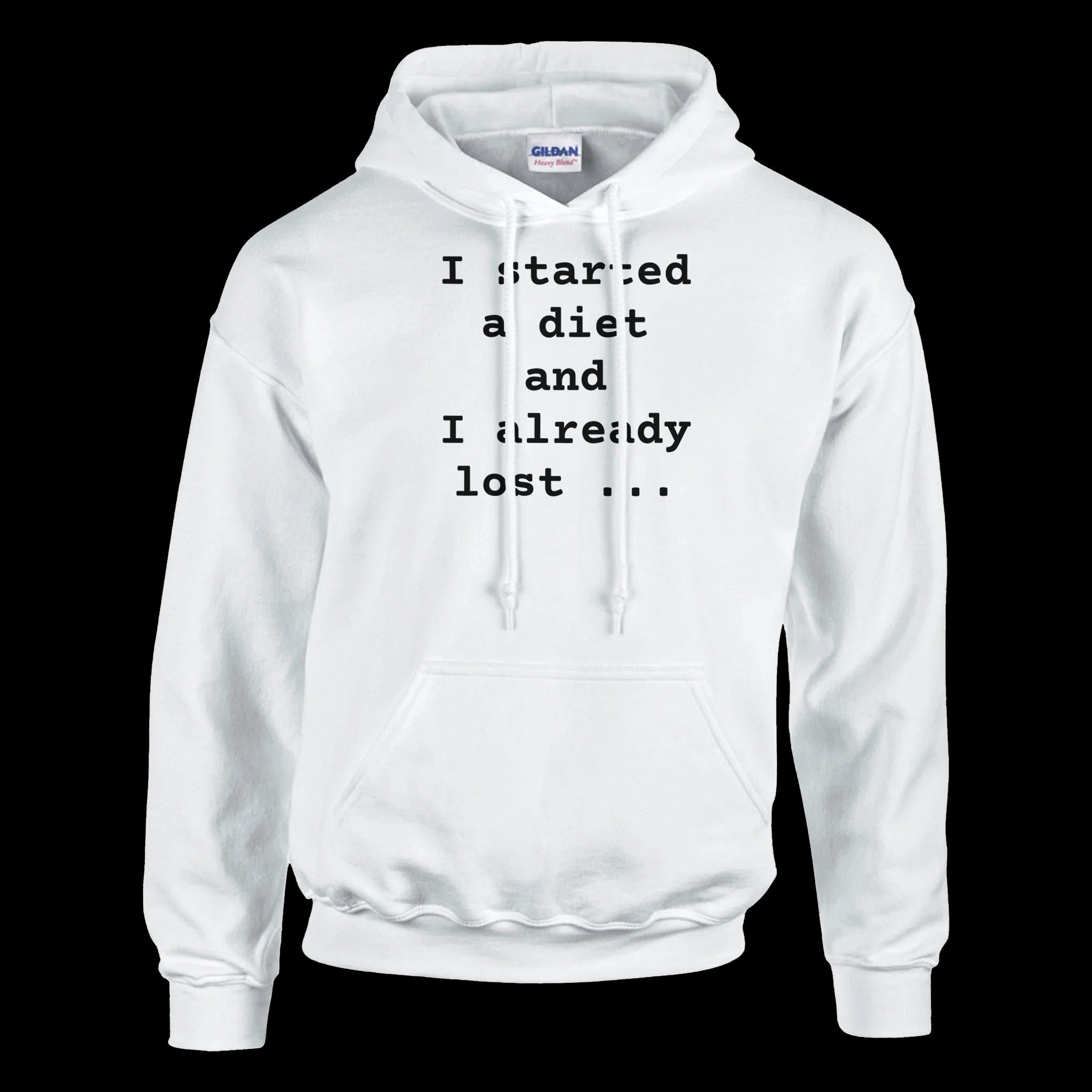 White Gold Blue The Real Diet Hoodie Front Image_1