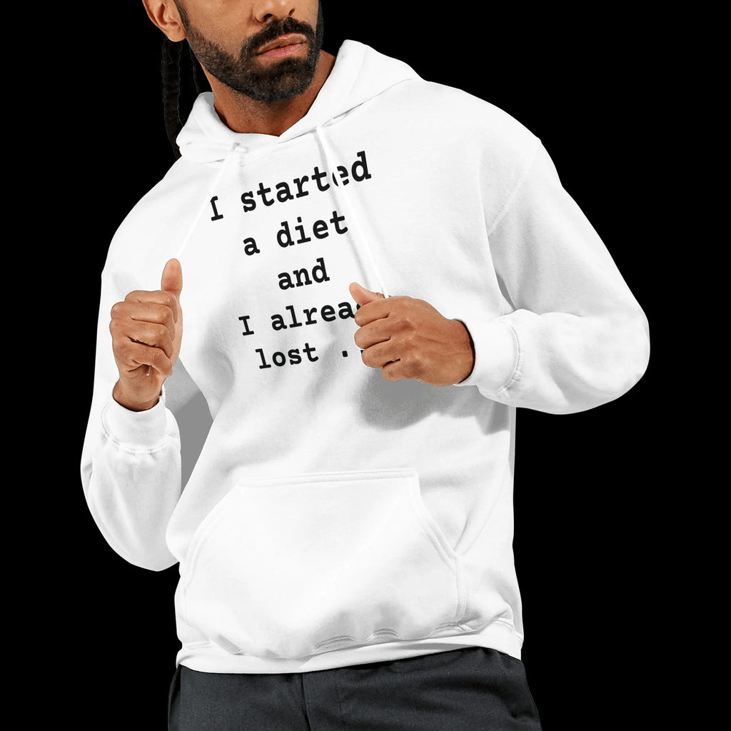 White Gold Blue The Real Diet Hoodie Front Image_5