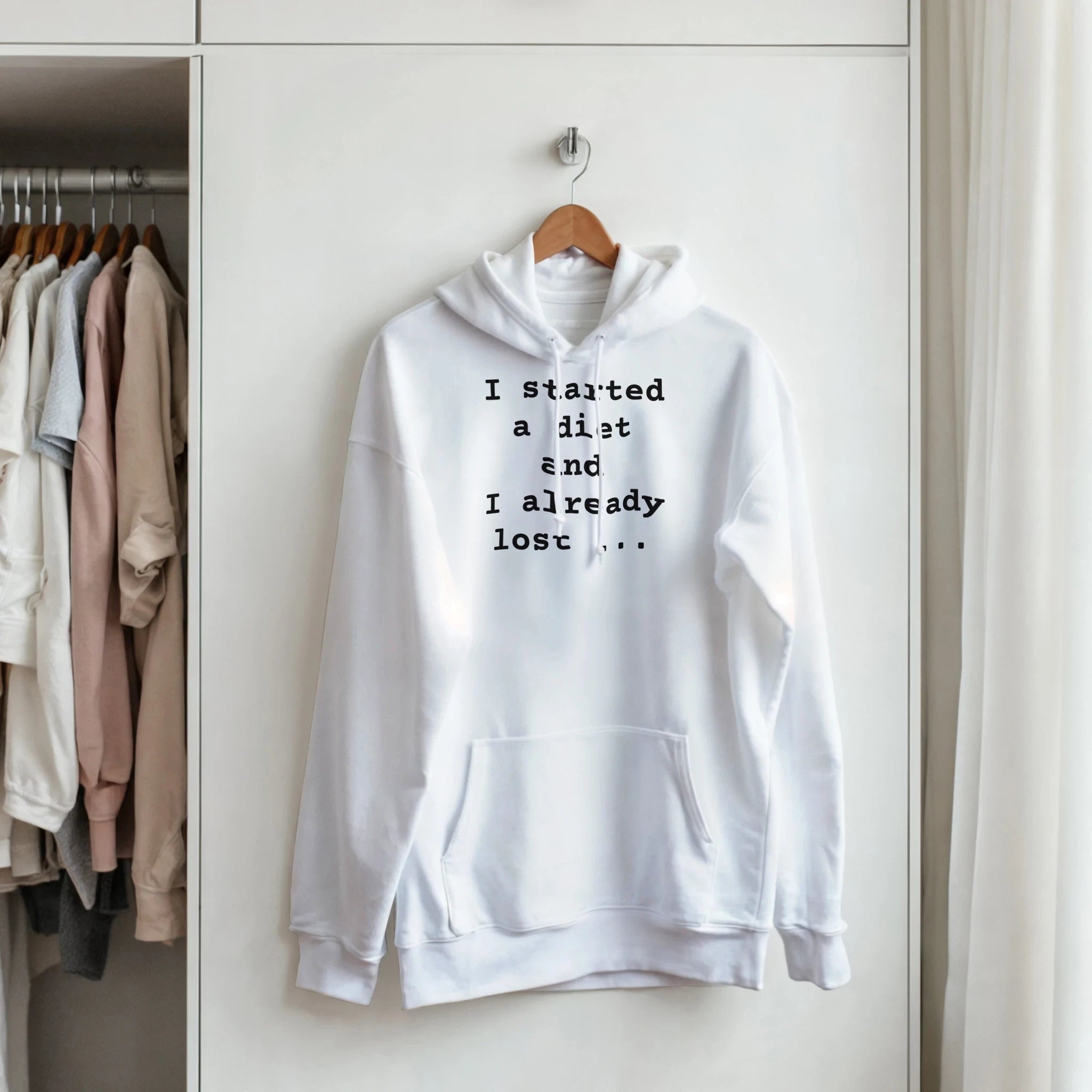 White Gold Blue The Real Diet Hoodie Front Image_6