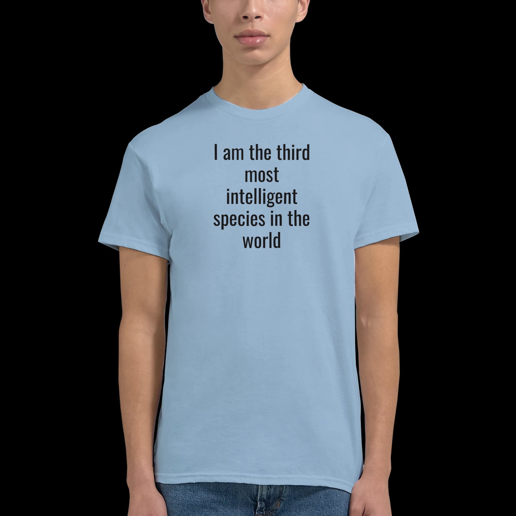 White Blue Grey The Third Species T-Shirt Front Image_2