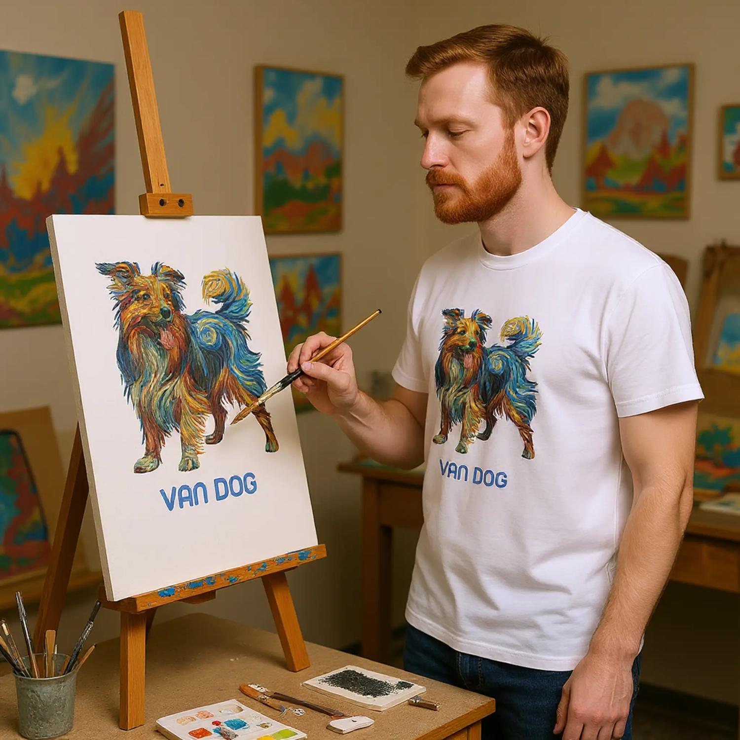 Van Dog T-Shirt Front Image_4