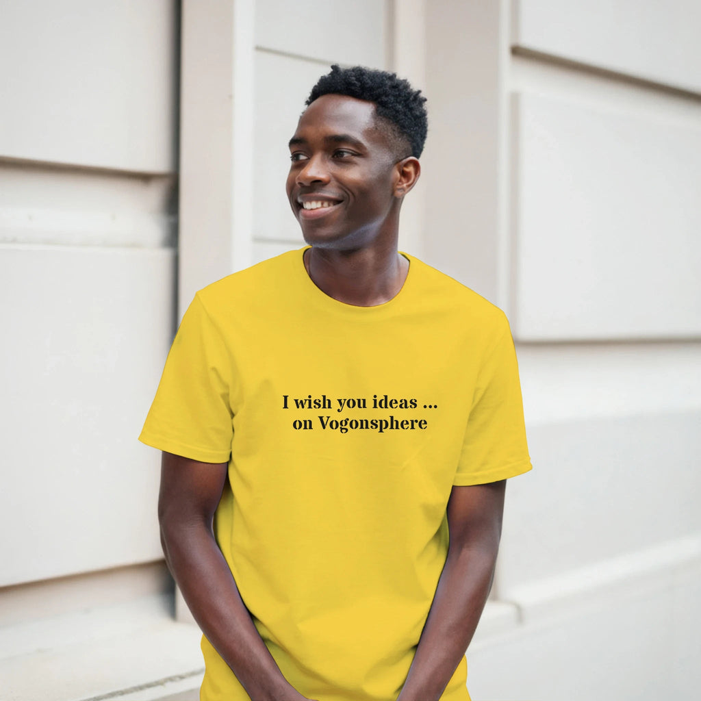 White Green Blue VogonIdeas T-Shirt Front Image_10