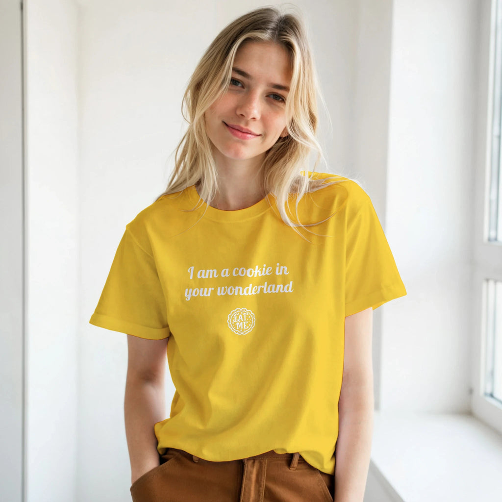 Navy Red Black Wonderland T-Shirt Front Image_2