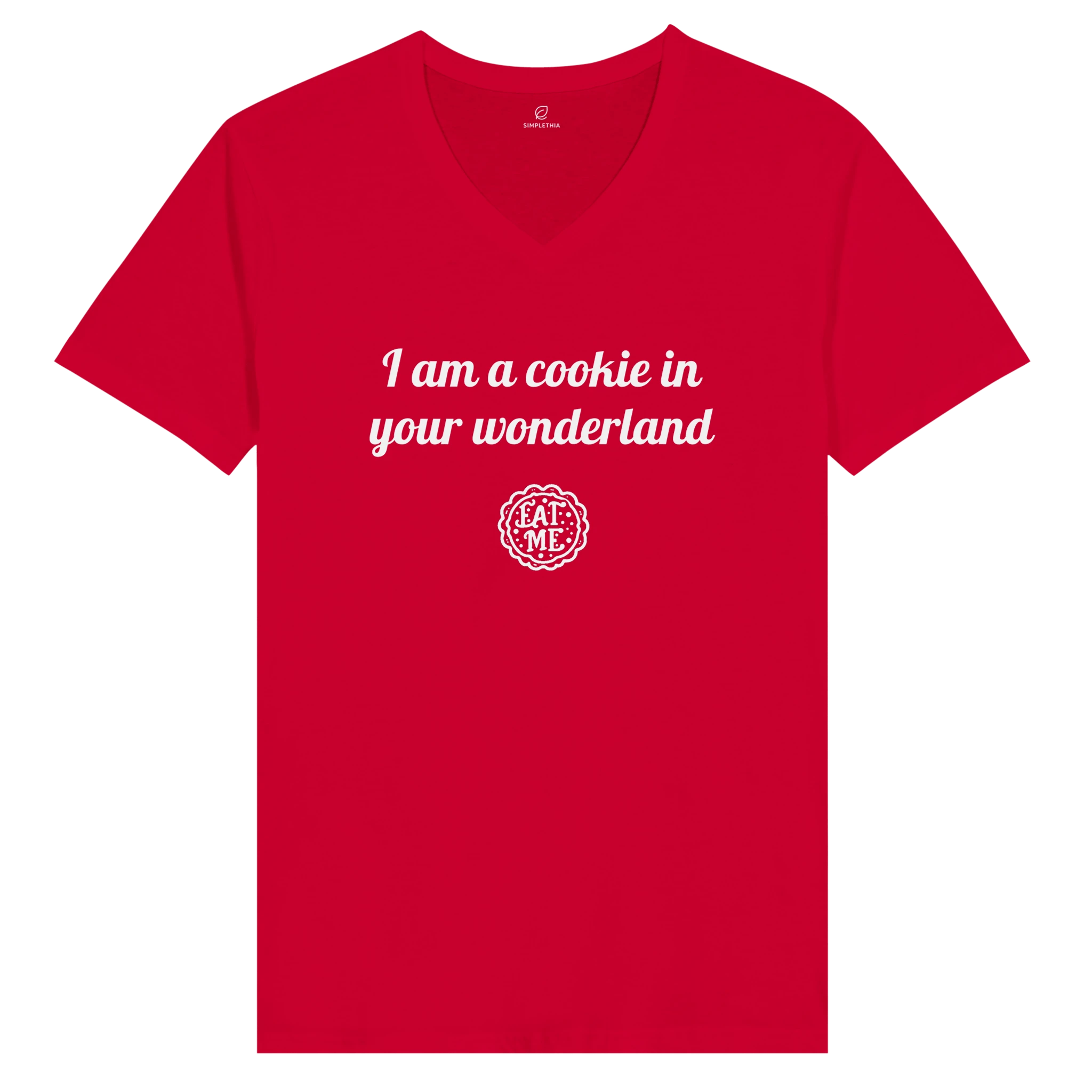 Navy Red Gray Black Wonderland Unisex T-Shirt Front Image_1