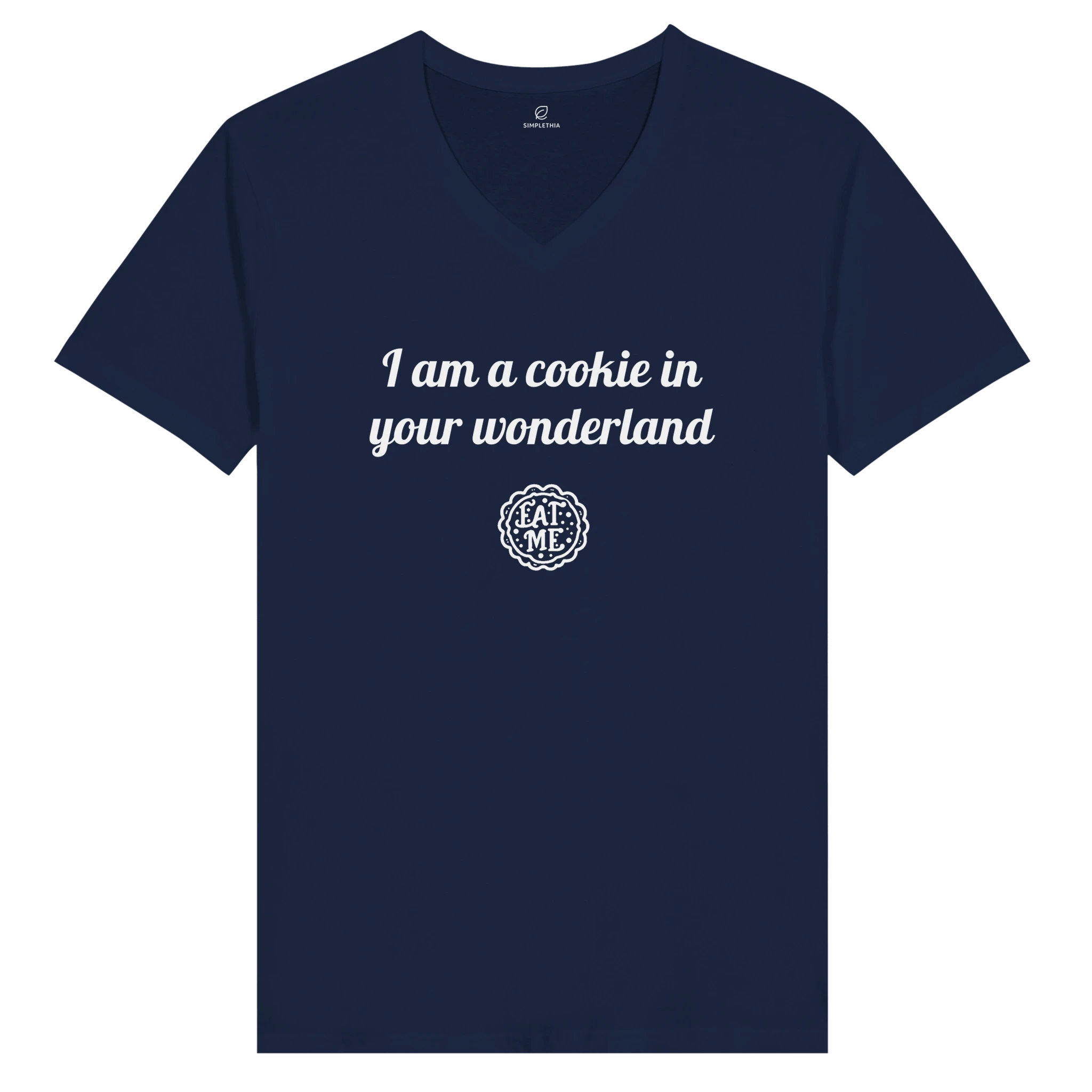 Navy Red Gray Black Wonderland Unisex T-Shirt Front Image_5