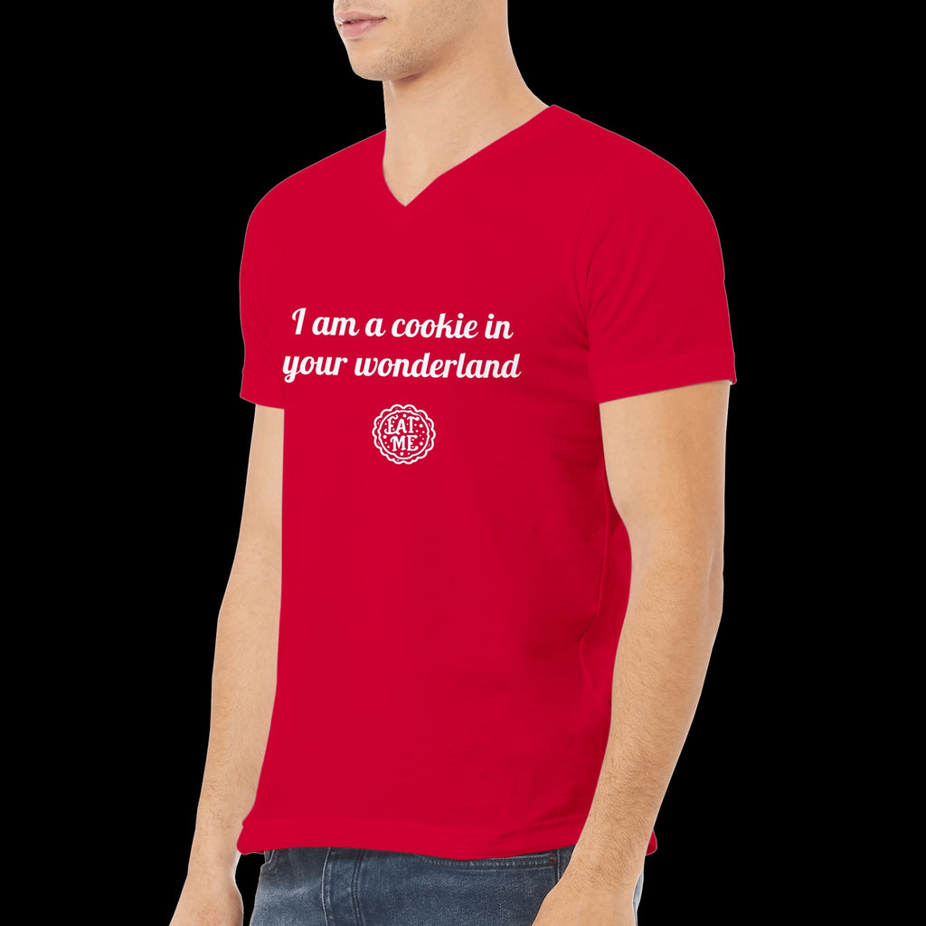 Navy Red Gray Black Wonderland Unisex T-Shirt Front Image_6