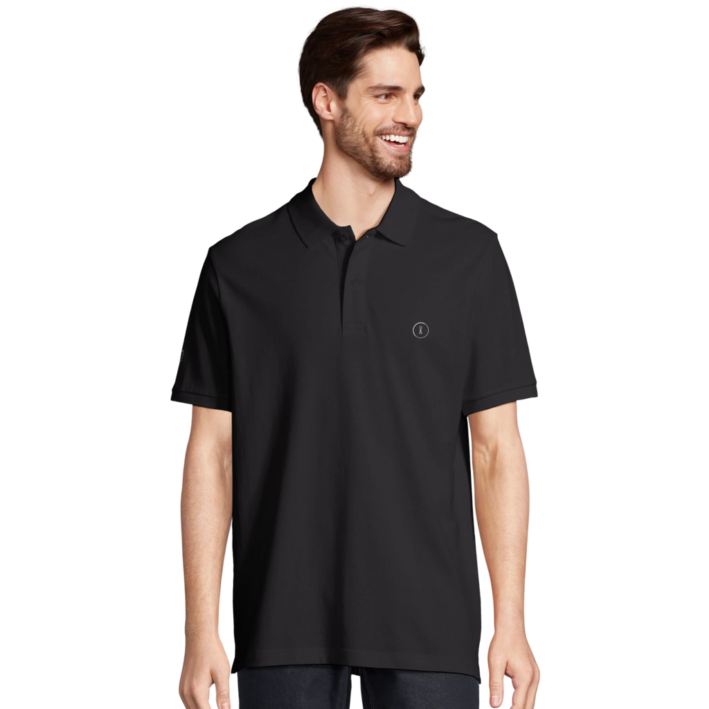 Navy Red Black Blue Grey X Polo Front Image_7